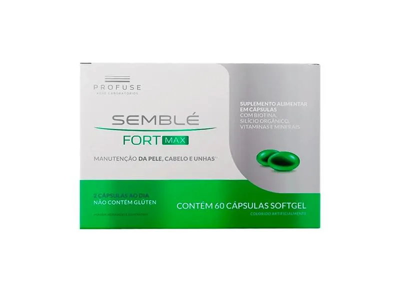 Suplemento Alimentar Semblé Fort Max 60 Cápsulas Softgel