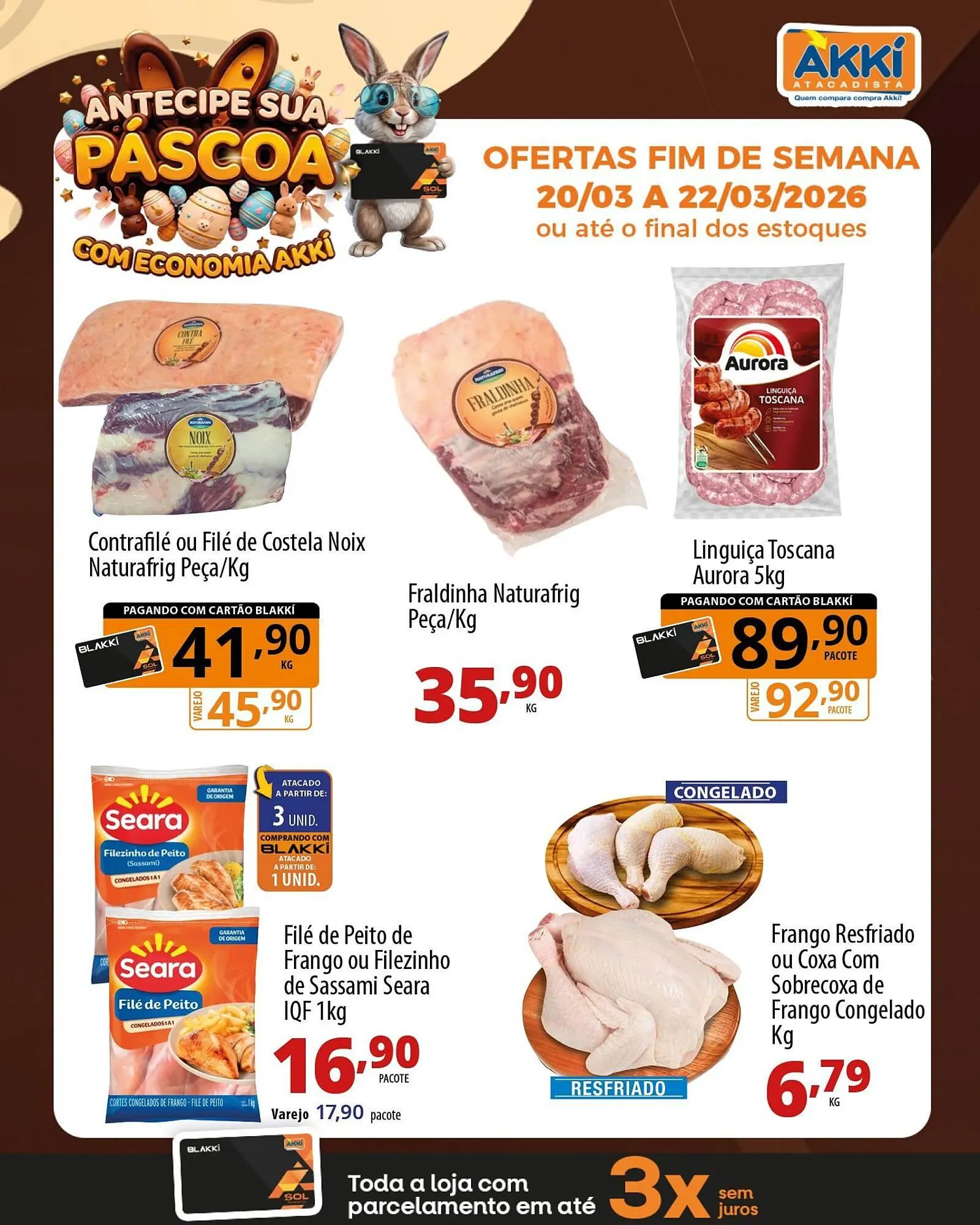 Encarte de Folheto Akki Atacadista 20 de março até 22 de março 2026 - Pagina 1