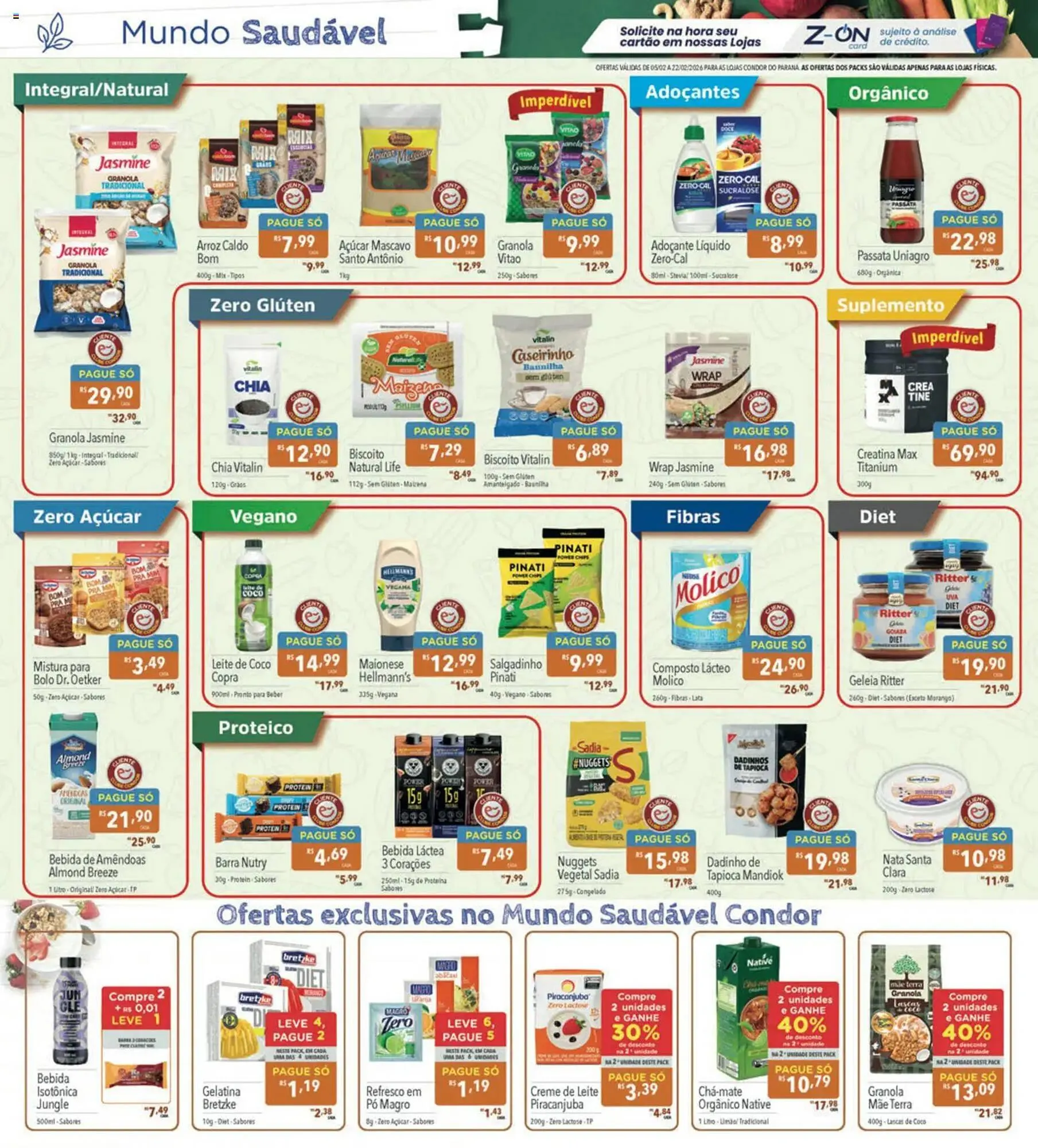 Encarte de Catálogo Supermercados Condor 5 de fevereiro até 22 de fevereiro 2026 - Pagina 10