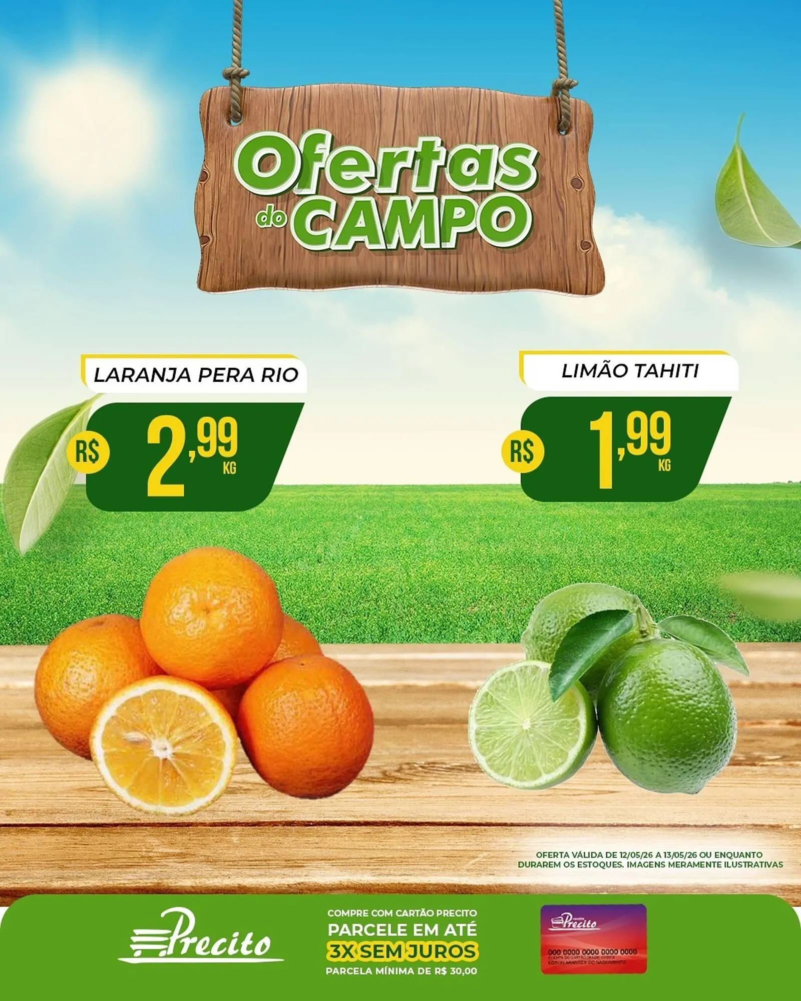 Encarte de Catálogo Supermercado Precito 12 de maio até 13 de maio 2026 - Pagina 1