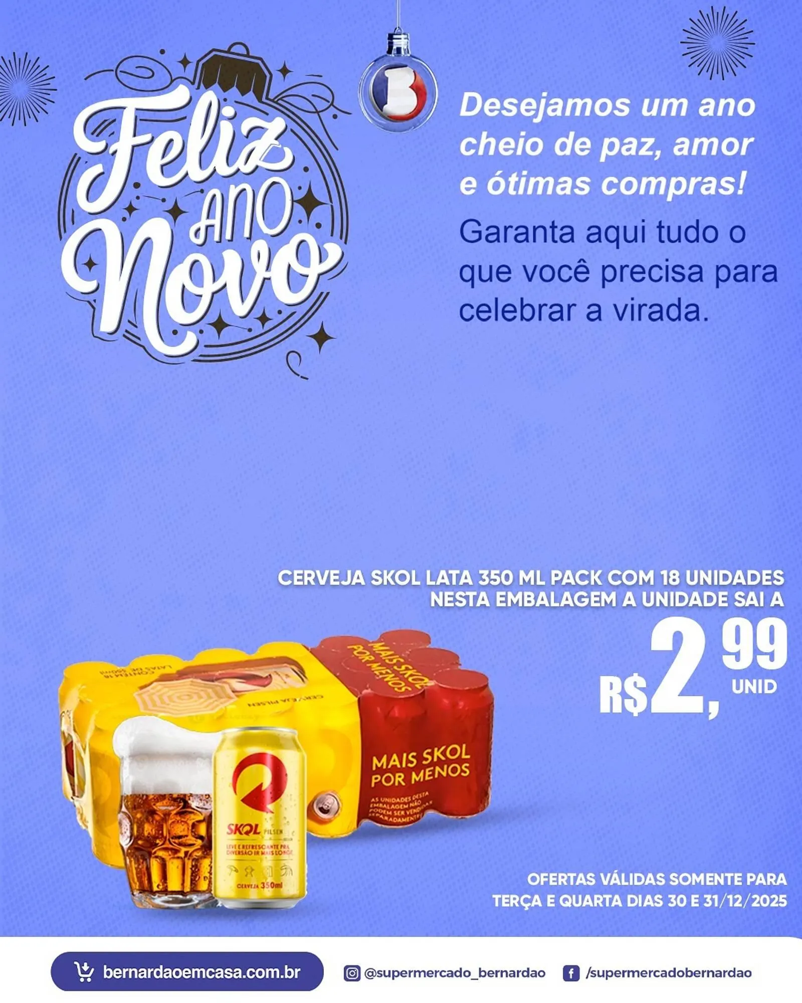 Encarte de Catálogo Supermercado Bernardão 30 de dezembro até 31 de dezembro 2025 - Pagina 1
