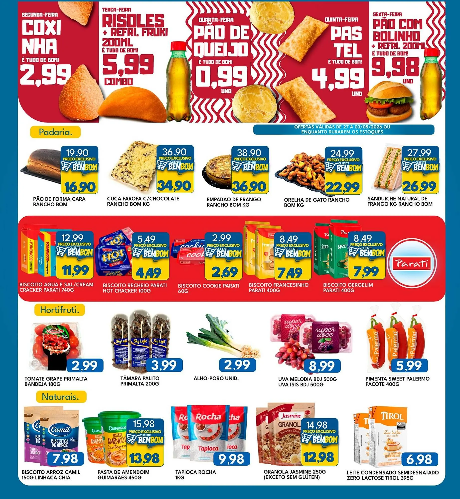 Encarte de Catálogo Rancho Bom Supermercados 27 de abril até 3 de maio 2026 - Pagina 5
