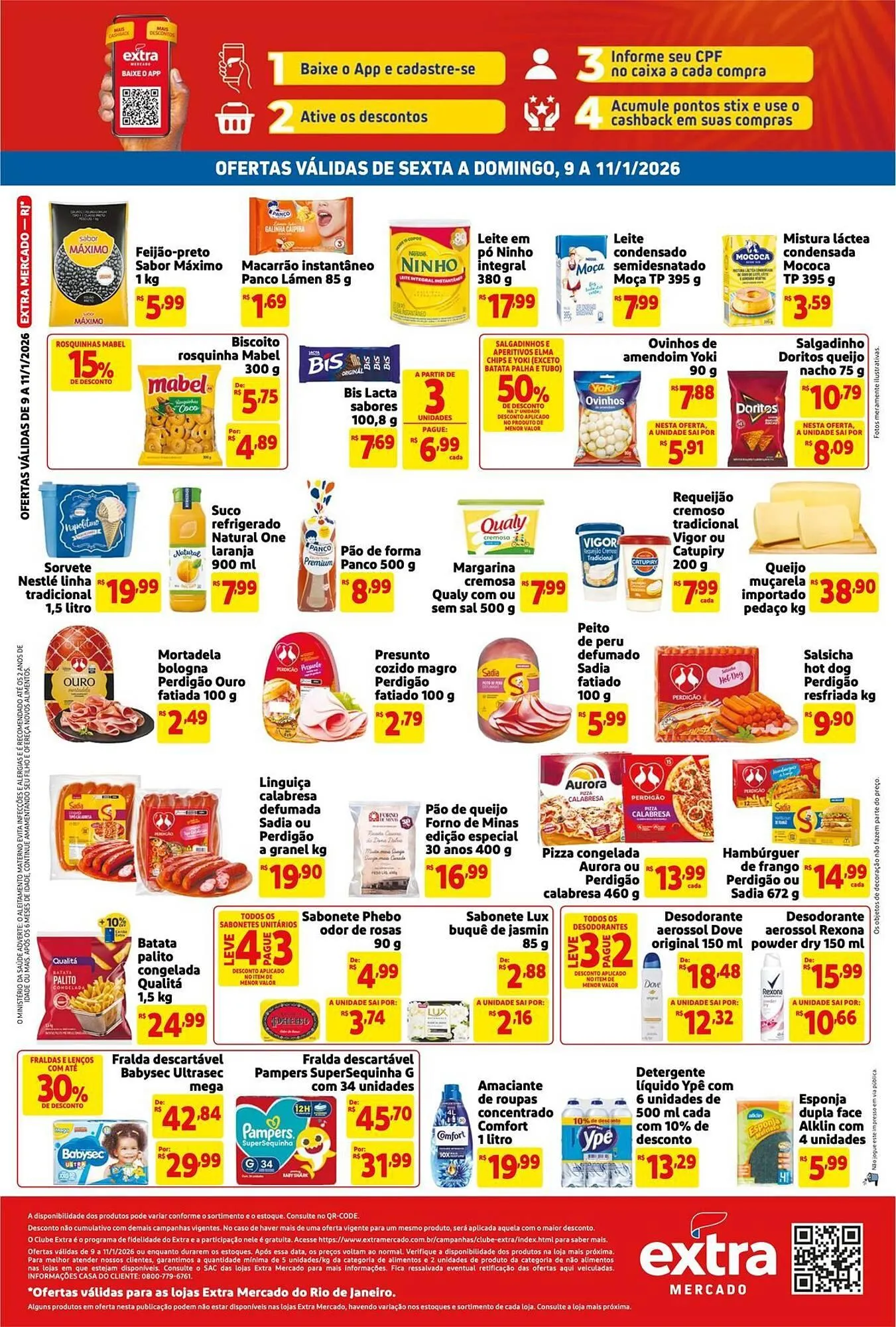 Encarte de Encarte Mercado Extra 9 de janeiro até 11 de janeiro 2026 - Pagina 2