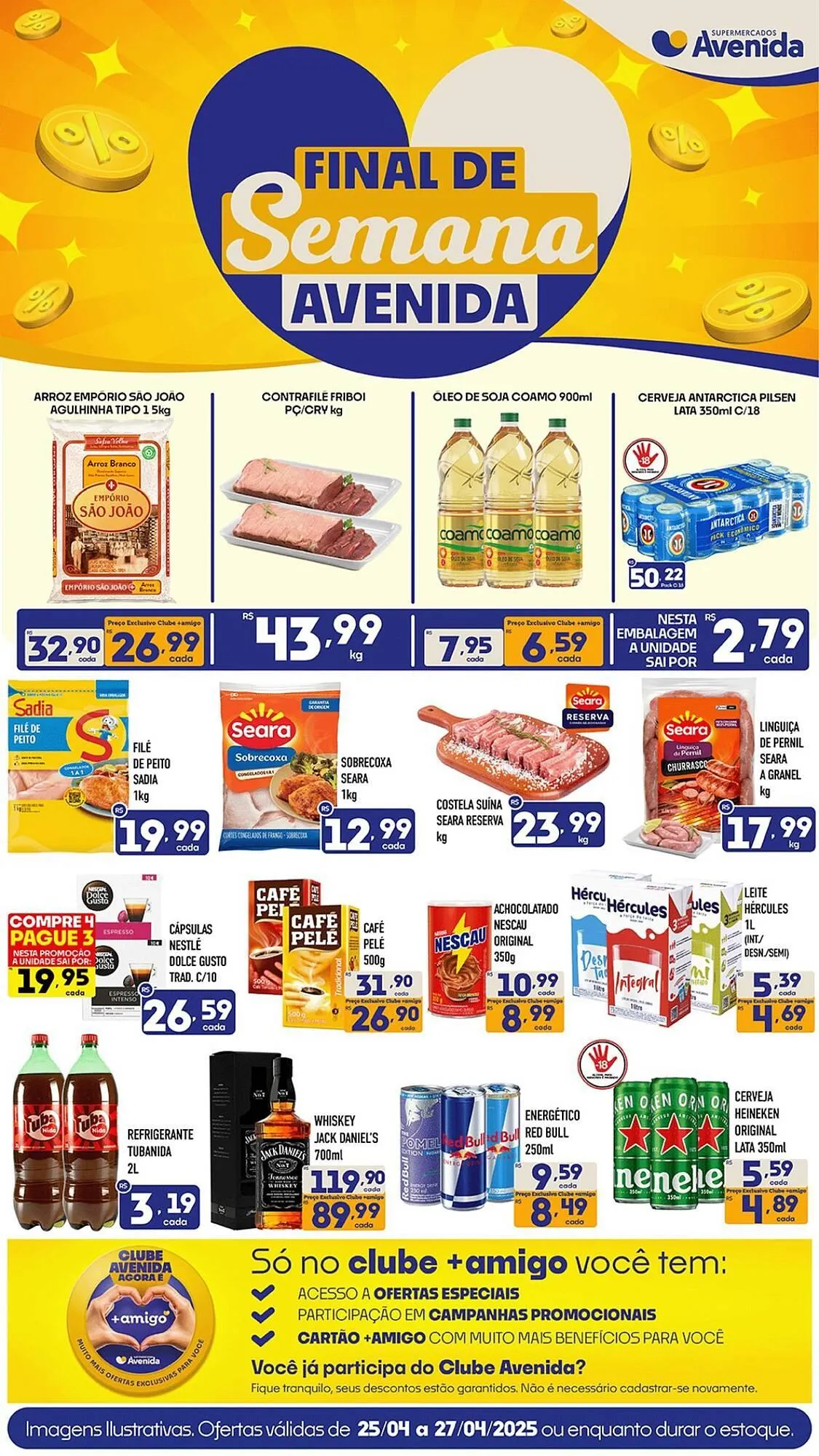 Encarte de Catálogo Supermercados Avenida 25 de abril até 27 de abril 2025 - Pagina 1