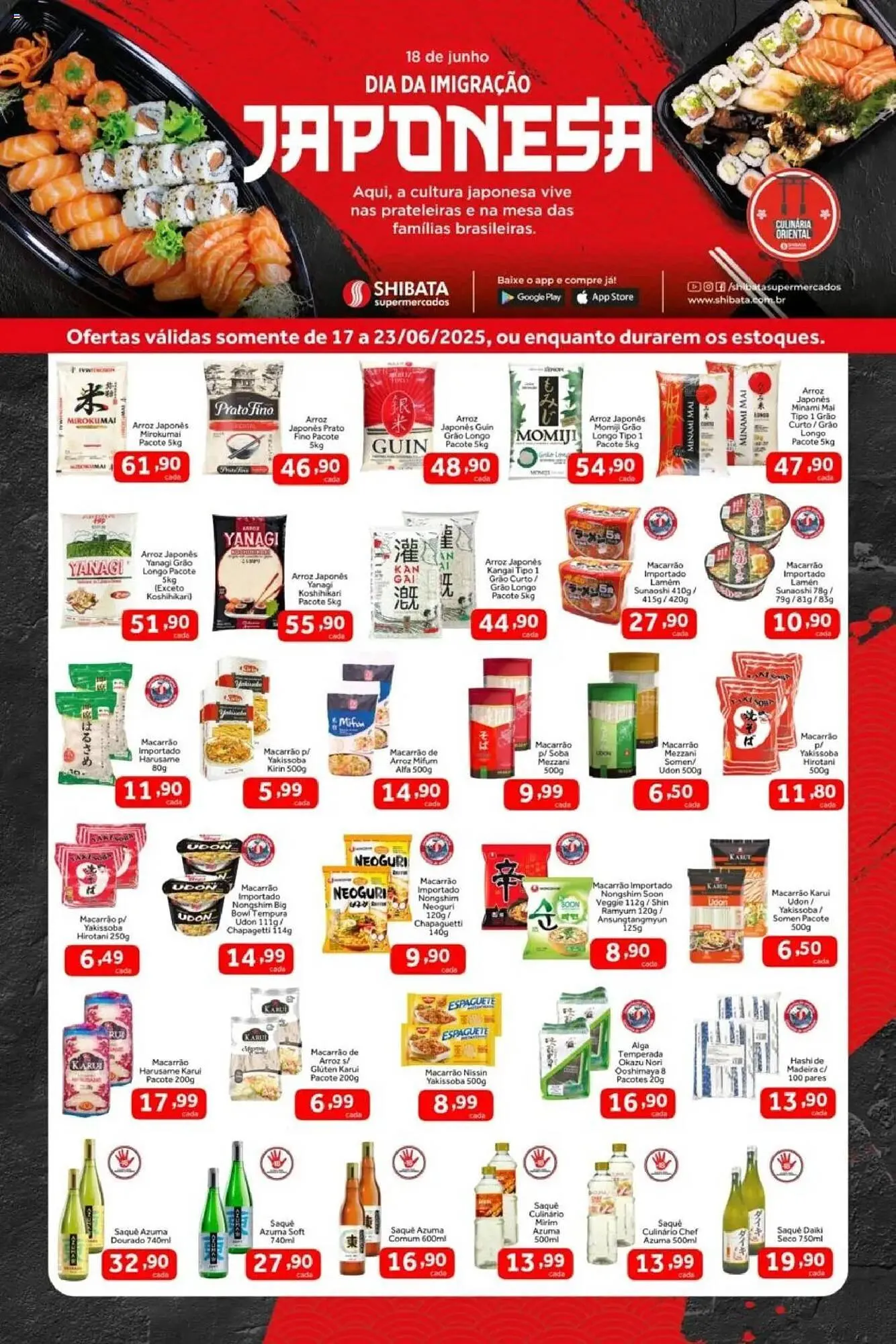 Encarte de Catálogo Shibata Supermercados 17 de junho até 23 de junho 2025 - Pagina 1