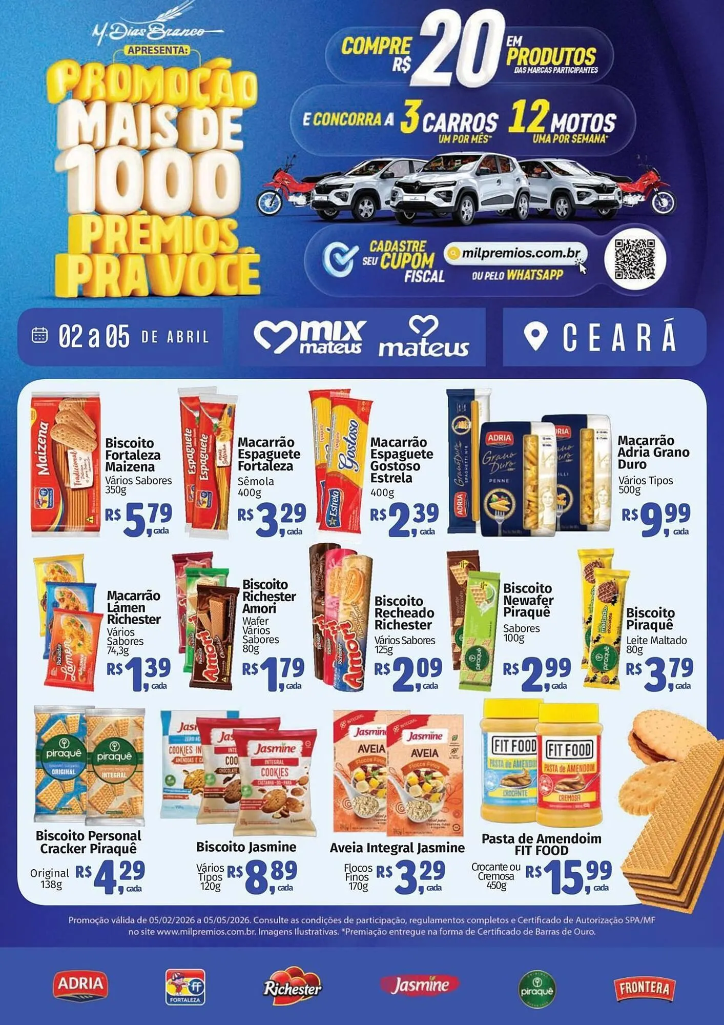 Encarte de Catálogo Supermercados Mateus 3 de abril até 5 de abril 2026 - Pagina 1