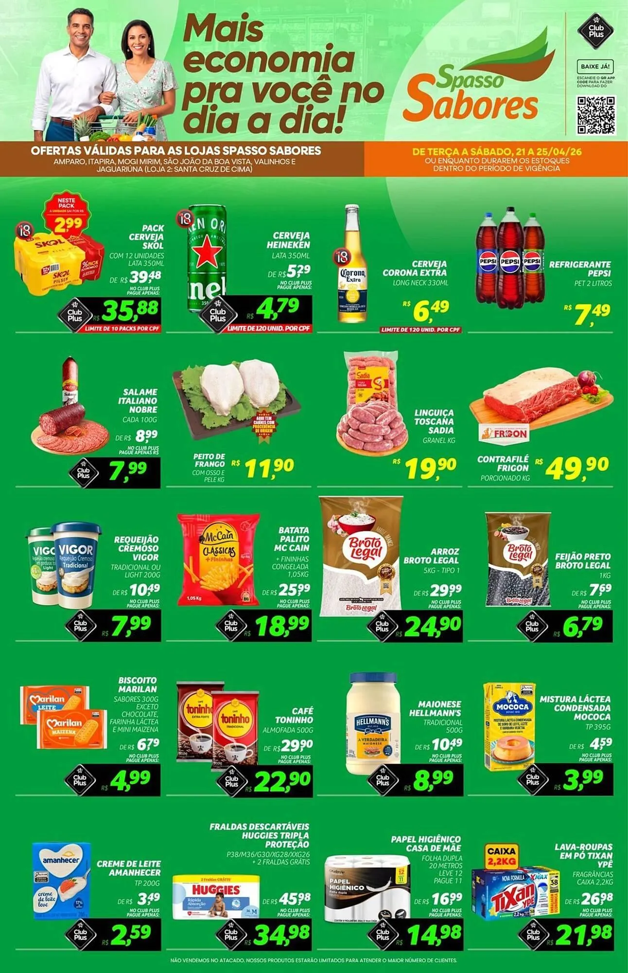 Encarte de Folheto Spasso Sabores 21 de abril até 25 de abril 2026 - Pagina 3