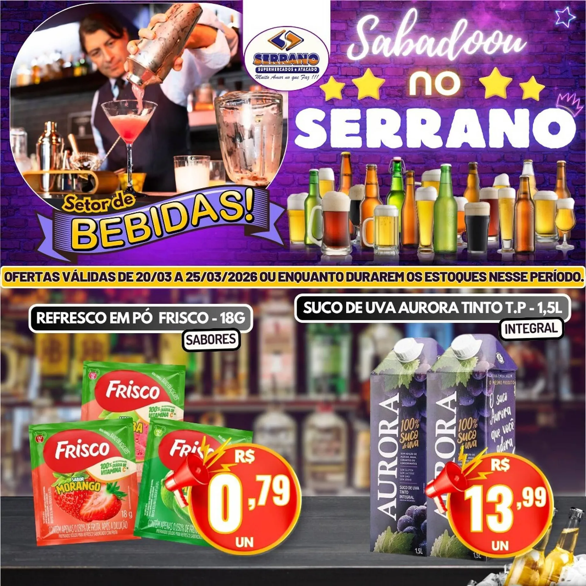 Encarte de Catálogo Serrano Supermercado 21 de março até 25 de março 2026 - Pagina 2