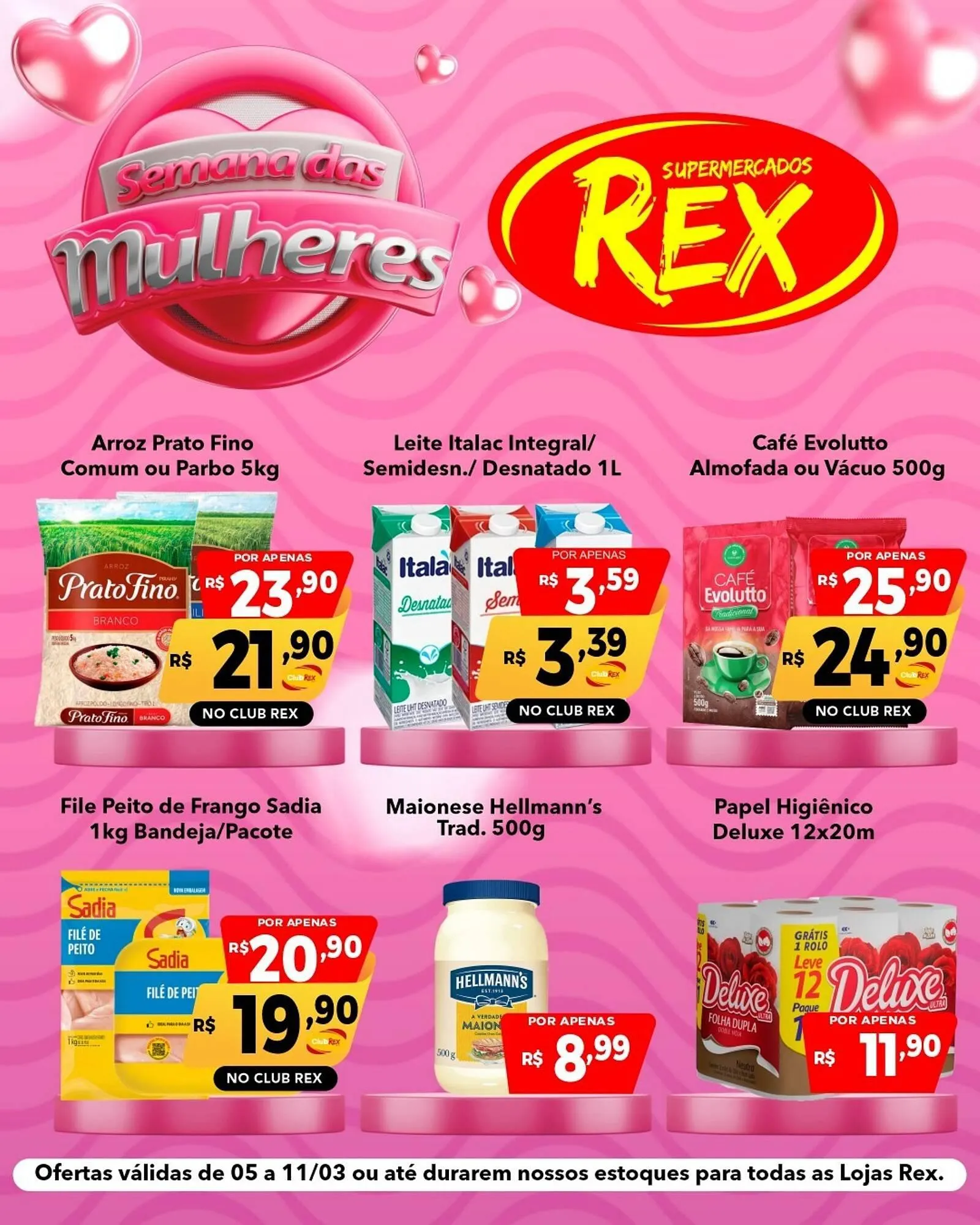 Encarte de Catálogo Supermercados Rex 5 de março até 11 de março 2026 - Pagina 1