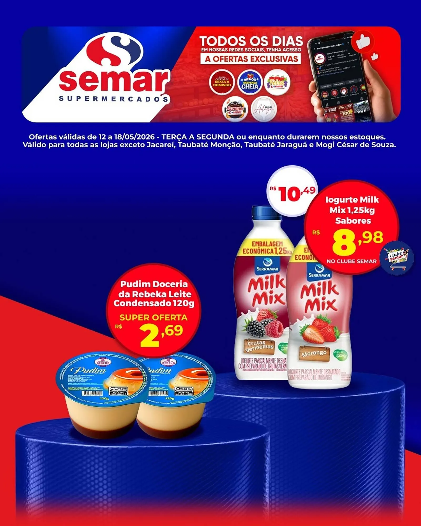 Encarte de Folheto Semar Supermercado 12 de maio até 18 de maio 2026 - Pagina 3