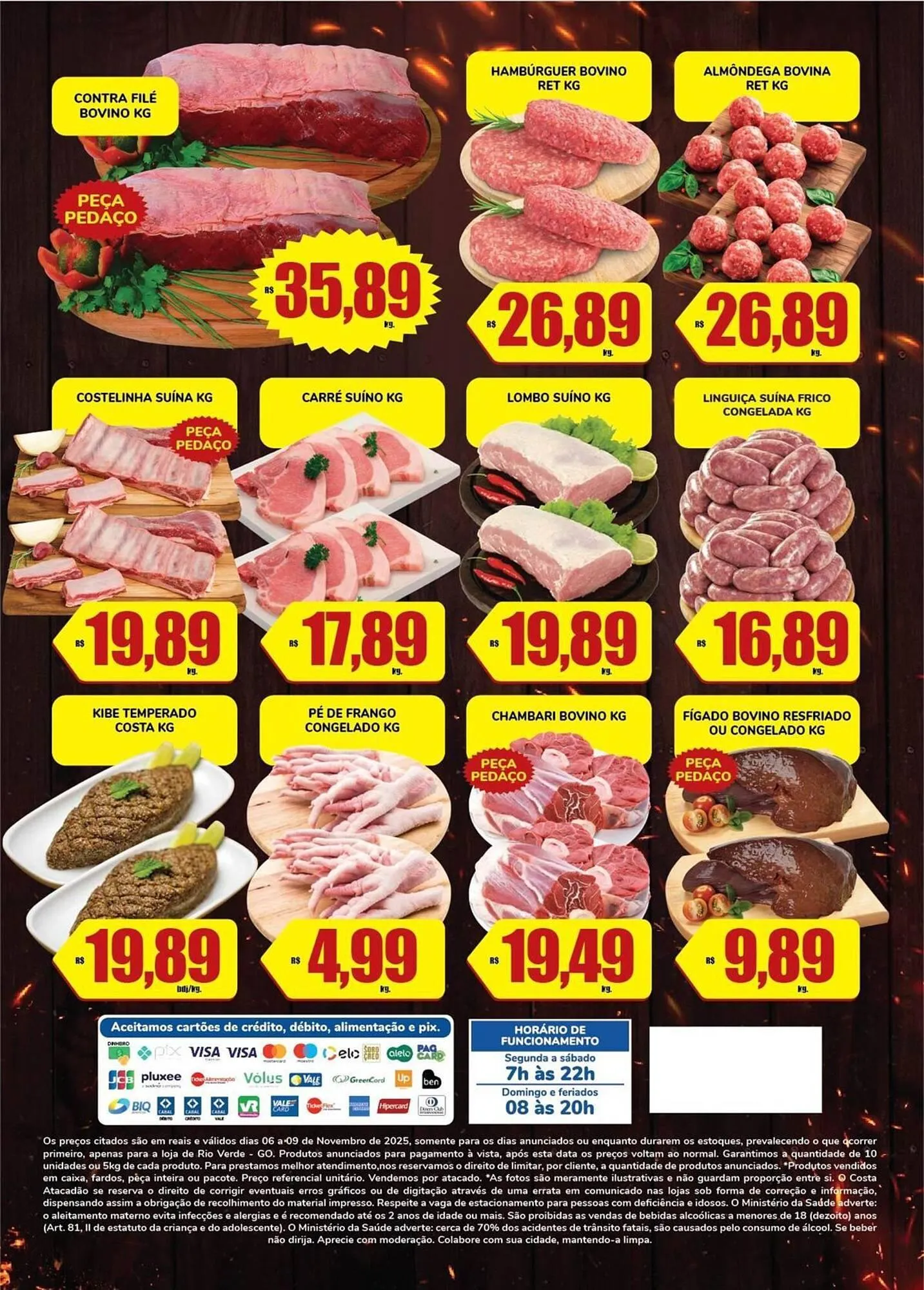 Encarte de Tabloide Costa Atacadão 6 de novembro até 9 de novembro 2025 - Pagina 1