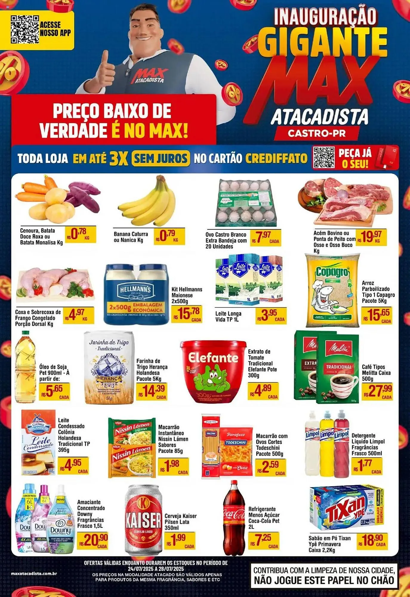 Encarte de Catálogo Max Atacadista 24 de julho até 28 de julho 2025 - Pagina 1