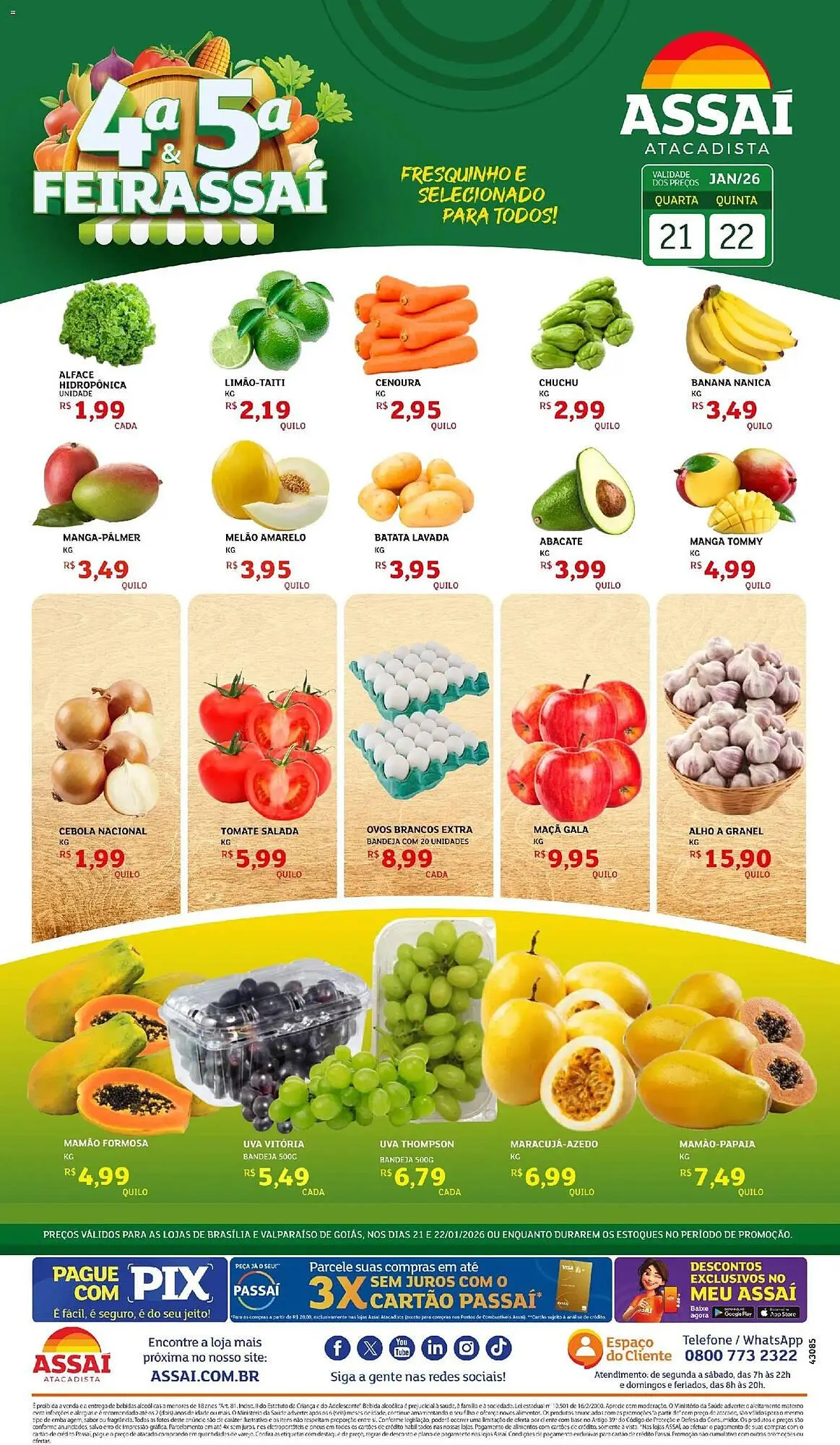 Encarte de Encarte Assaí Atacadista 22 de janeiro até 22 de janeiro 2026 - Pagina 1