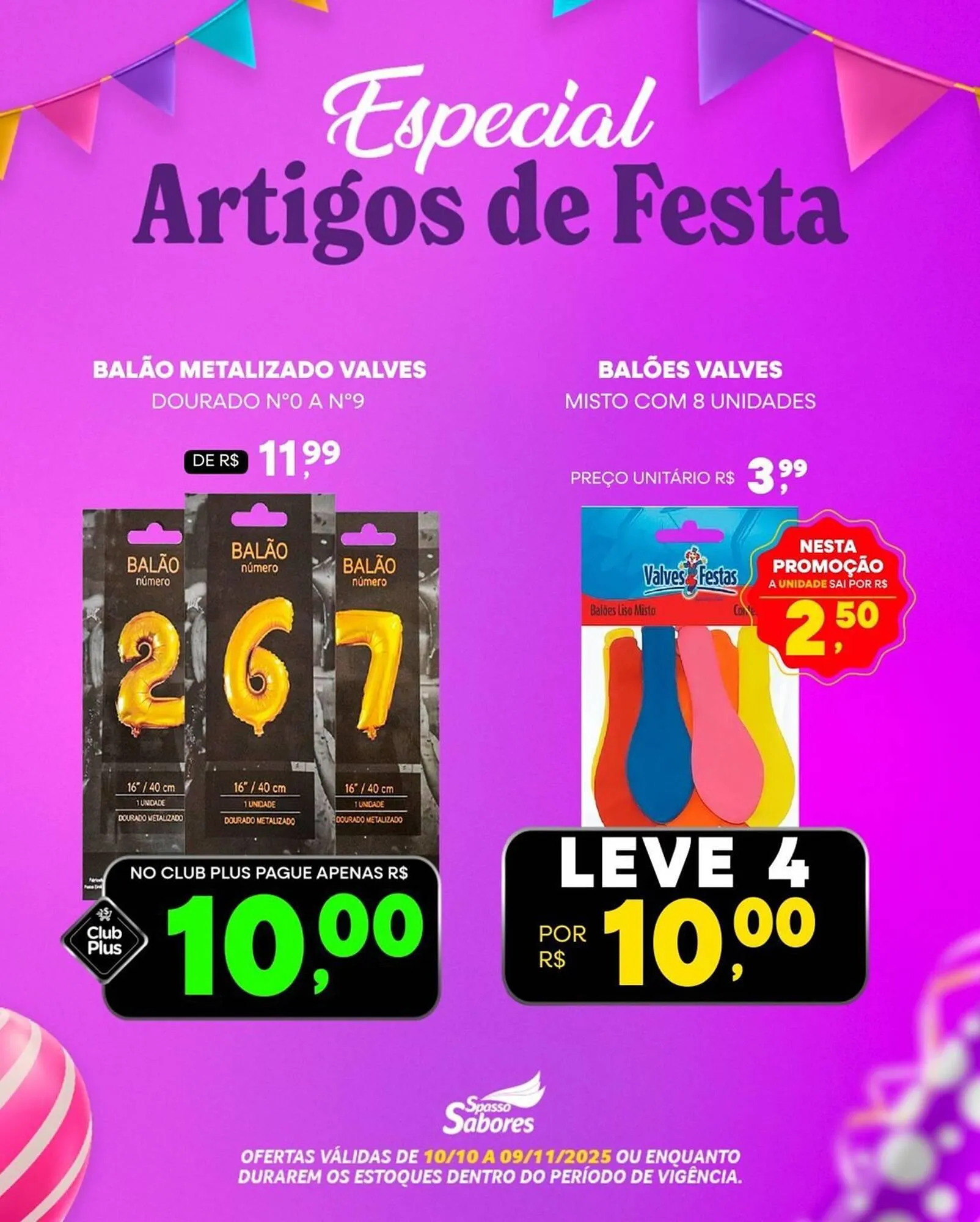 Encarte de Folheto Spasso Sabores 10 de outubro até 9 de novembro 2025 - Pagina 4