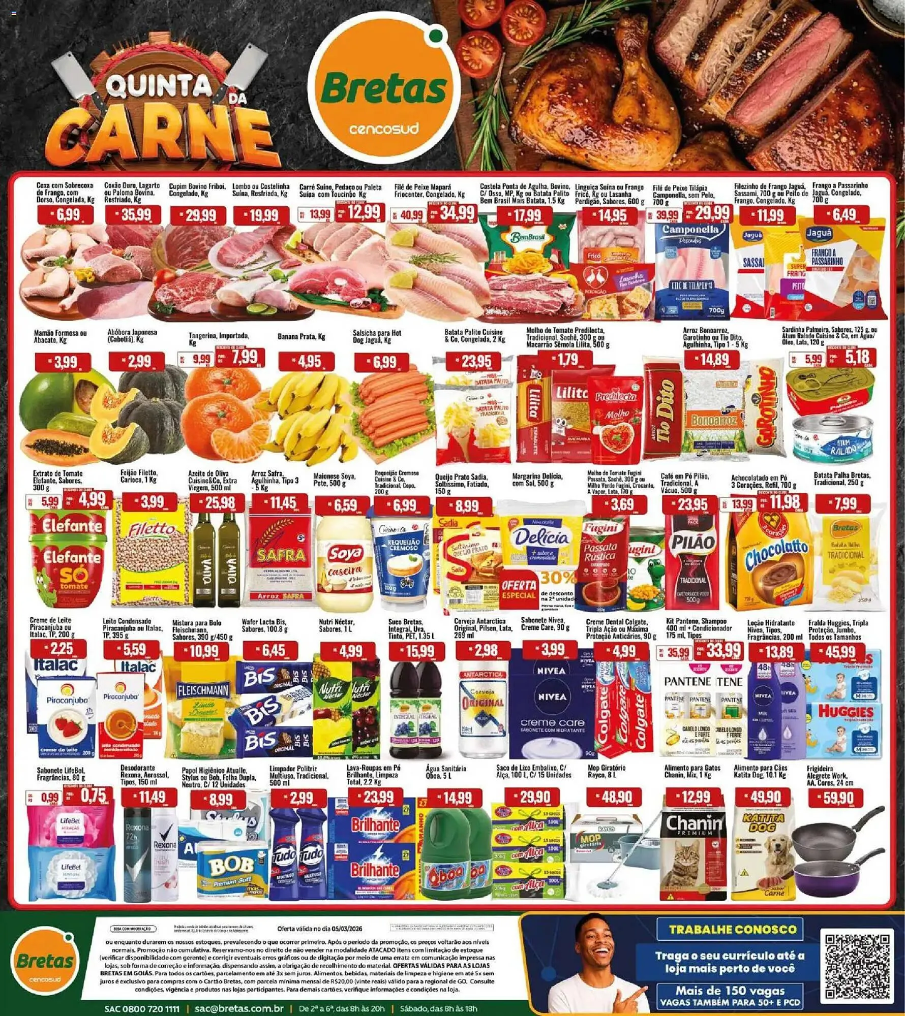 Encarte de Catálogo Supermercados Bretas 5 de março até 5 de março 2026 - Pagina 1