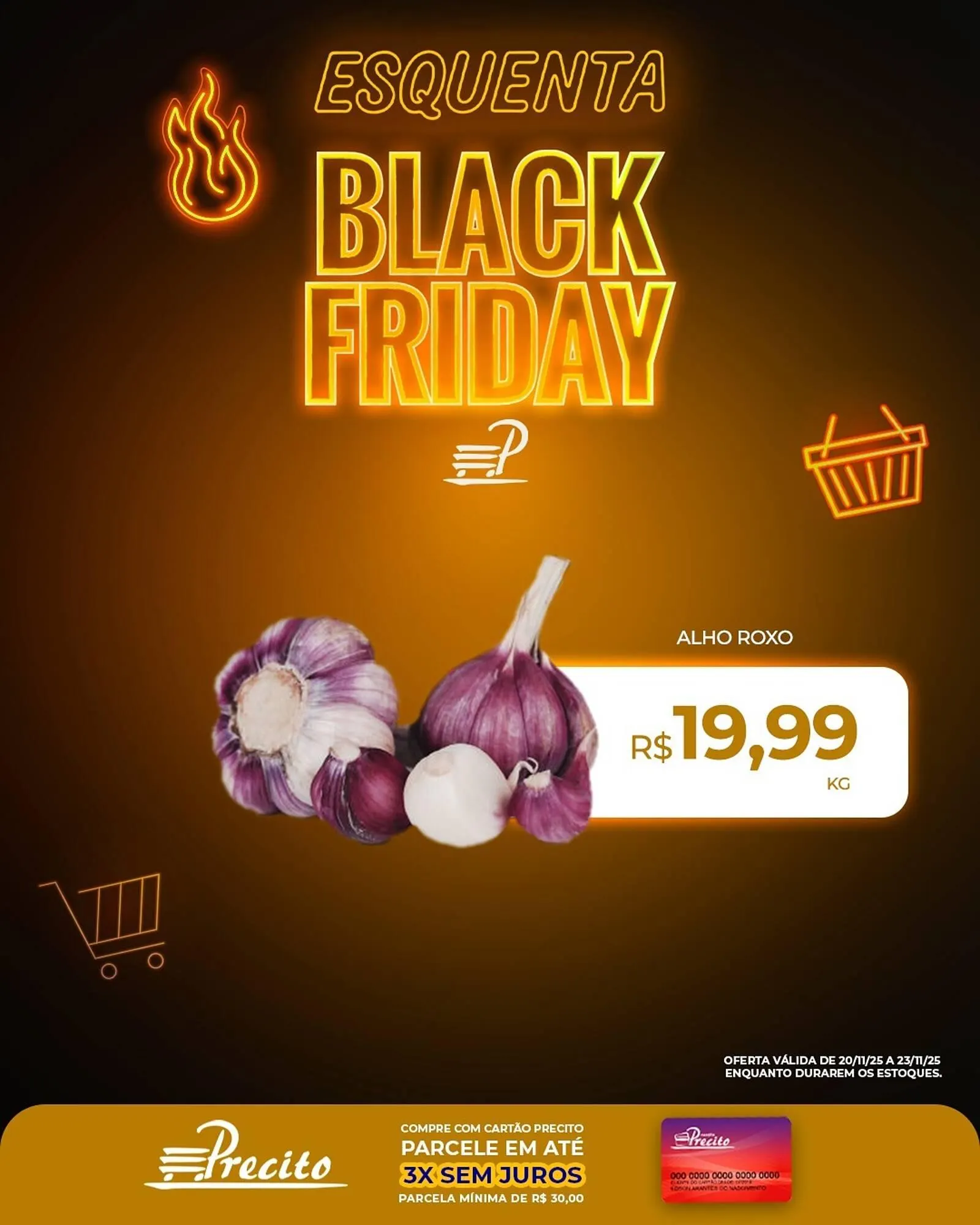 Encarte de Catálogo Supermercado Precito 20 de novembro até 23 de novembro 2025 - Pagina 1