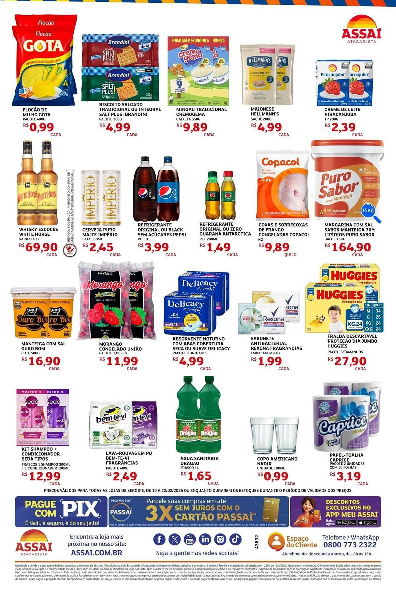 Encarte de Encarte Assaí Atacadista 19 de fevereiro até 22 de fevereiro 2026 - Pagina 2