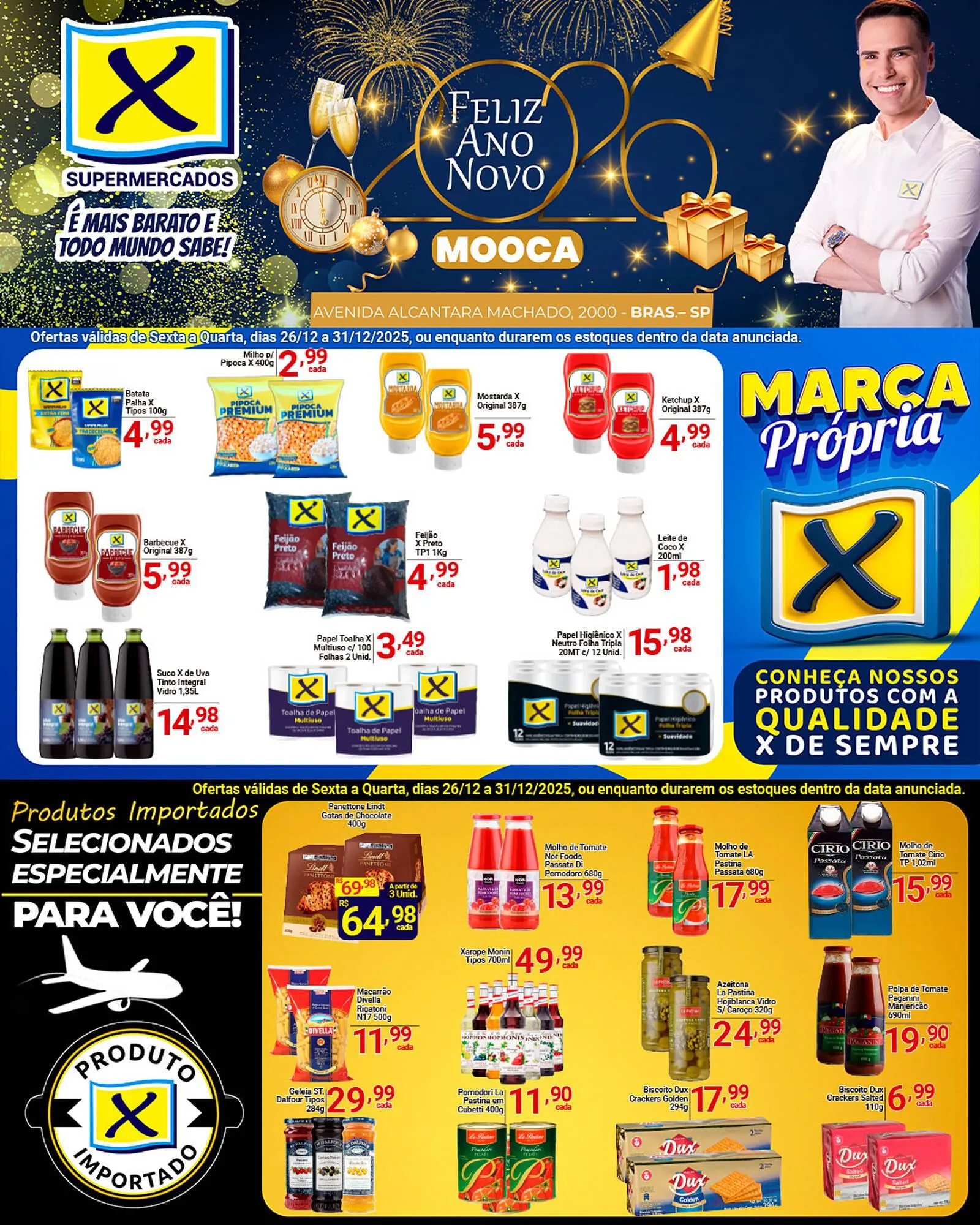 Encarte de Folheto X Supermercados 26 de dezembro até 31 de dezembro 2025 - Pagina 1