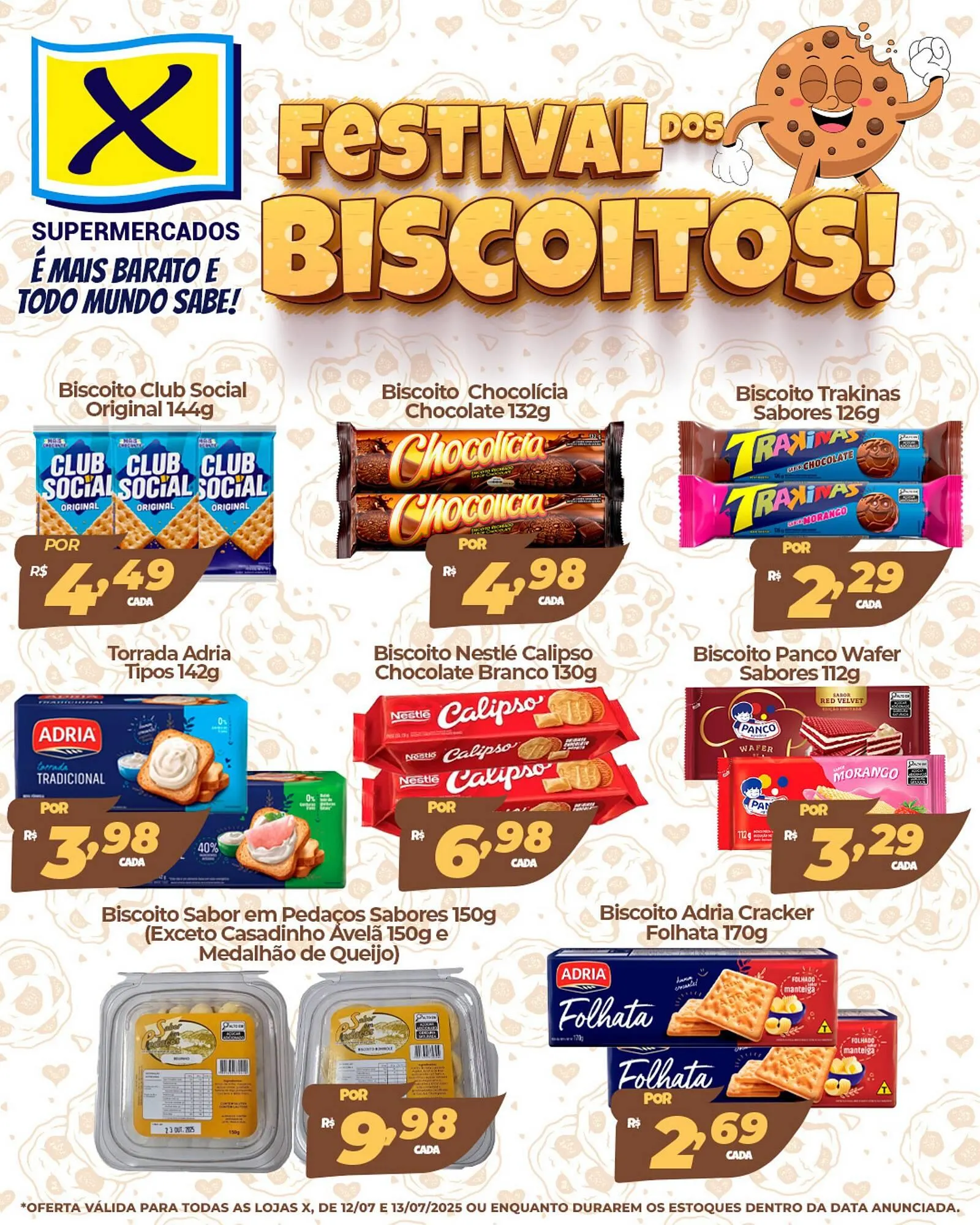 Encarte de Catálogo X Supermercados 12 de julho até 13 de julho 2025 - Pagina 1