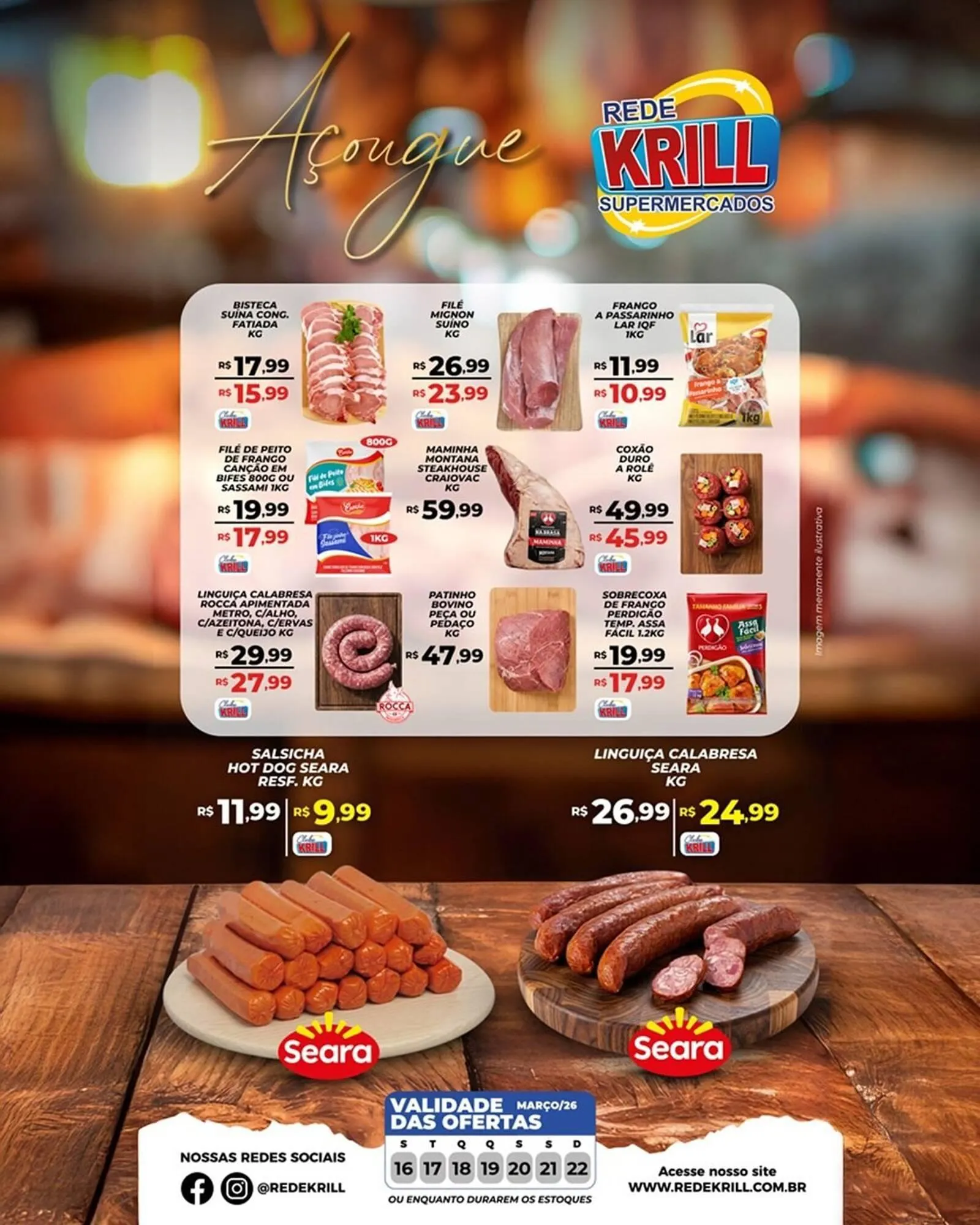 Encarte de Folheto Rede Krill 16 de março até 22 de março 2026 - Pagina 1