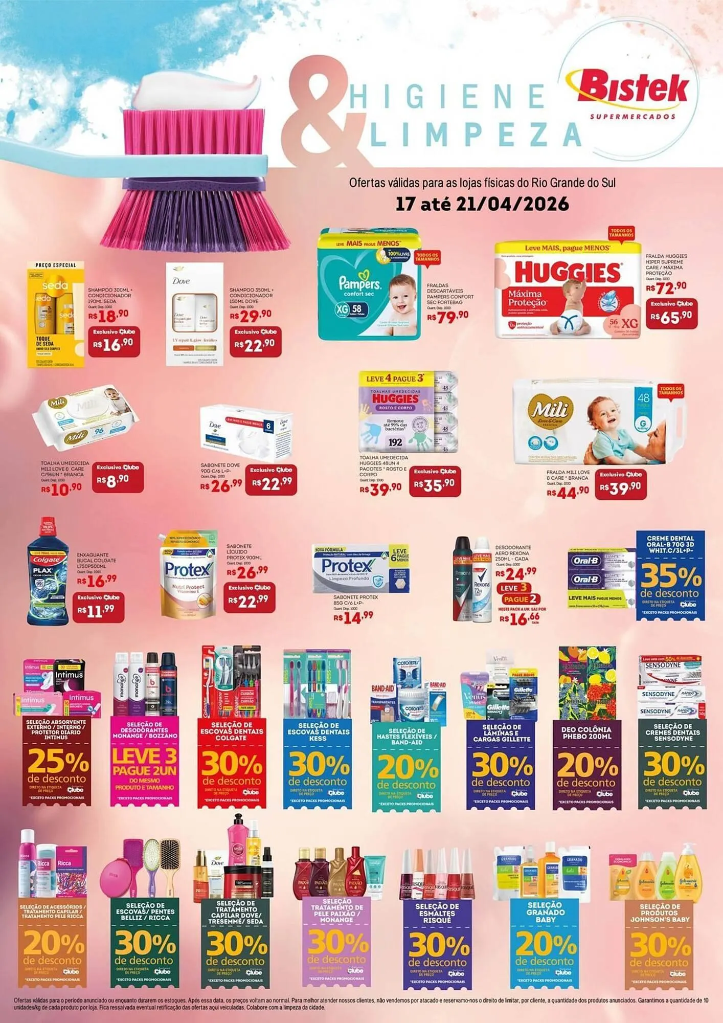 Encarte de Encarte Bistek Supermercados 17 de abril até 21 de abril 2026 - Pagina 1