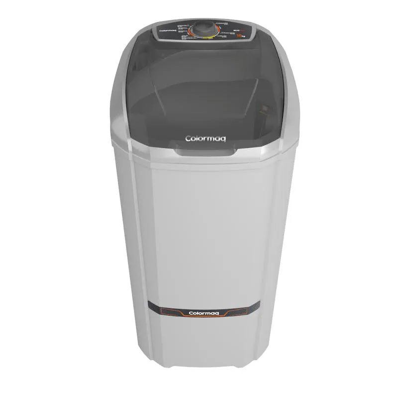 Lavadora de Roupas Semiautomática Colormaq 15kg 8 Programas de Lavagem 3 de Molho Prata LCS15