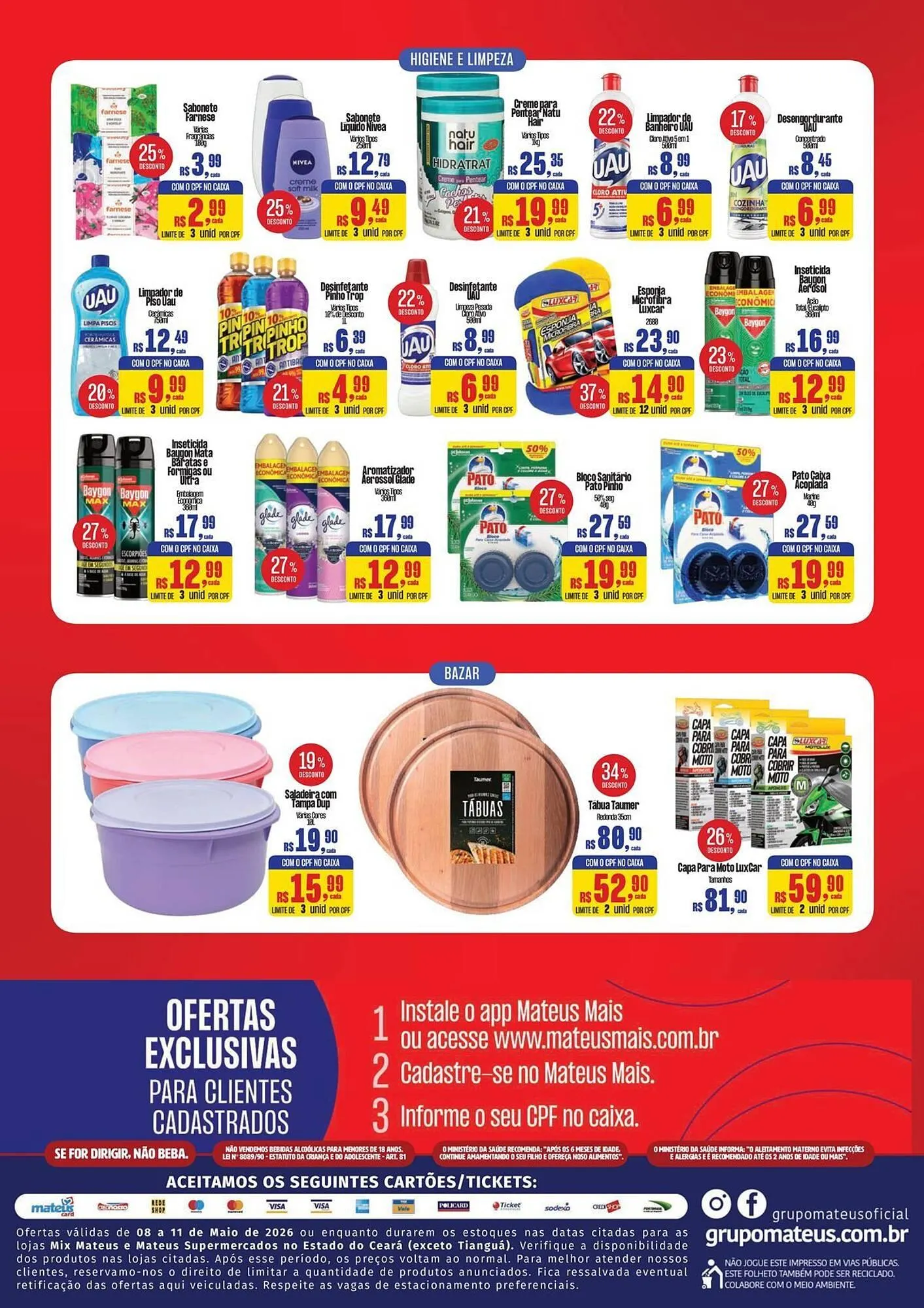 Encarte de Catálogo Supermercados Mateus 8 de maio até 11 de maio 2026 - Pagina 2