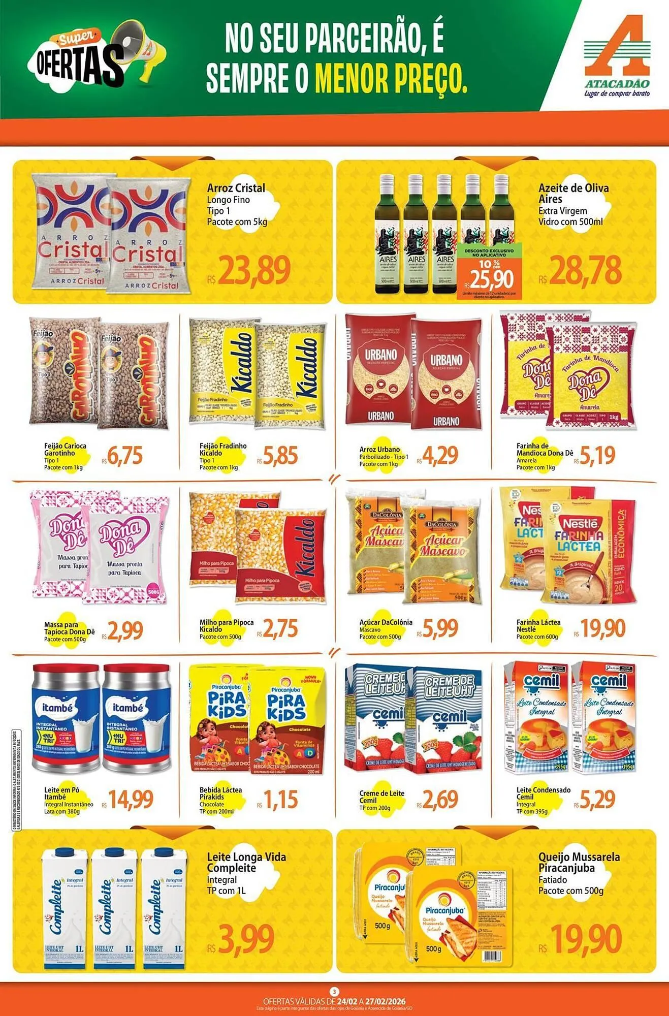 Encarte de Folheto Atacadão 24 de fevereiro até 27 de fevereiro 2026 - Pagina 3