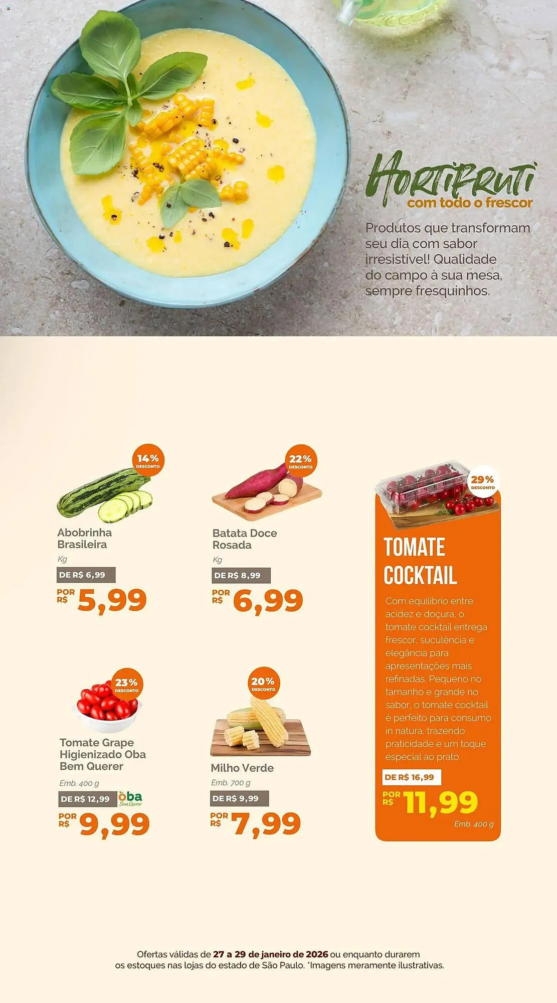 Encarte de Folheto Oba Hortifruti 27 de janeiro até 29 de janeiro 2026 - Pagina 5