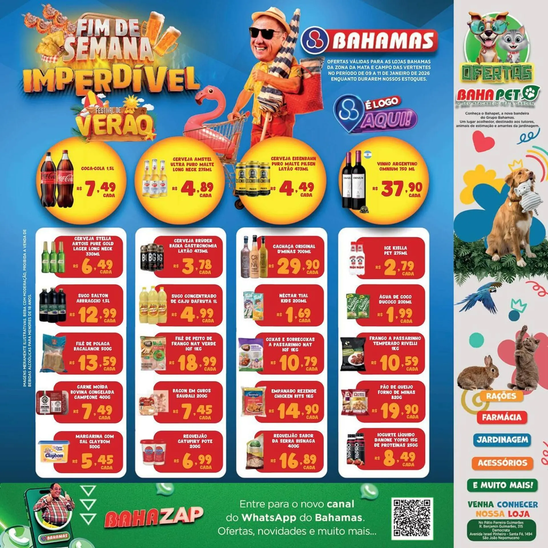 Encarte de Catálogo Bahamas Supermercados 9 de janeiro até 11 de janeiro 2026 - Pagina 1