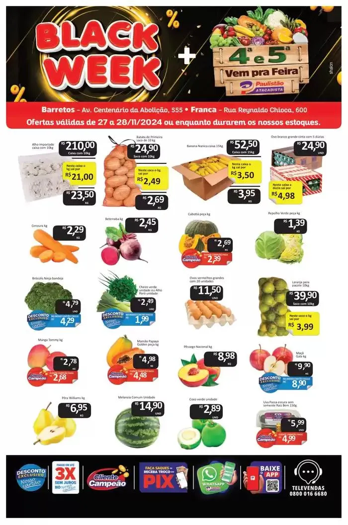 Encarte de Melhores ofertas e descontos 28 de novembro até 28 de novembro 2024 - Pagina 1