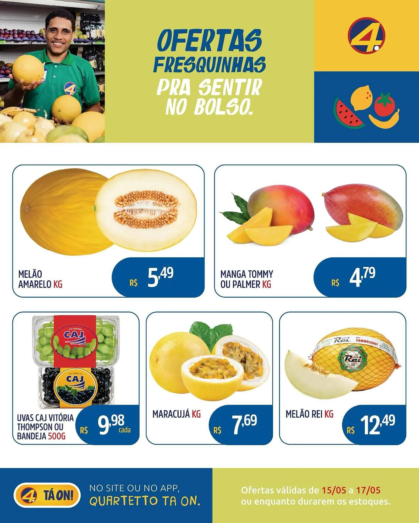 Encarte de Catálogo Quartetto Supermercados 15 de maio até 17 de maio 2026 - Pagina 4