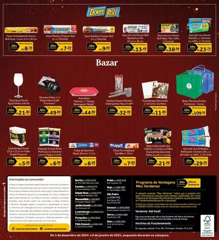 Encarte de Encarte Verdemar Supermercado 4 de dezembro até 2 de janeiro 2025 - Pagina 44