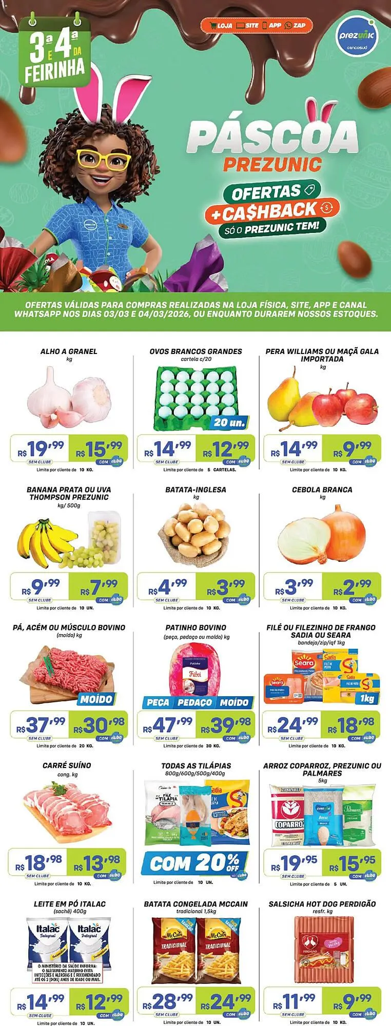 Encarte de Encarte Prezunic 3 de março até 4 de março 2026 - Pagina 1