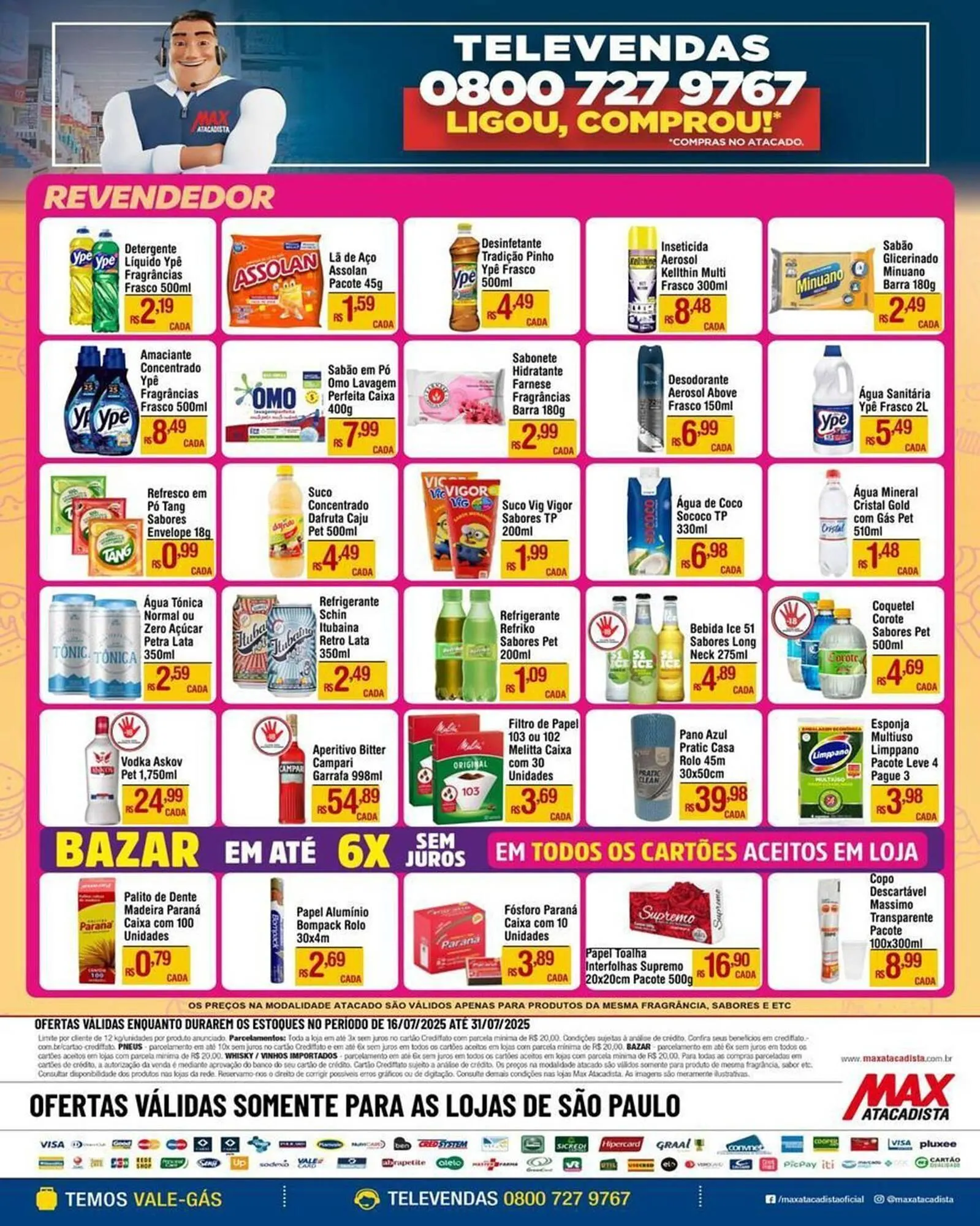 Encarte de Catálogo Max Atacadista 16 de julho até 31 de julho 2025 - Pagina 4
