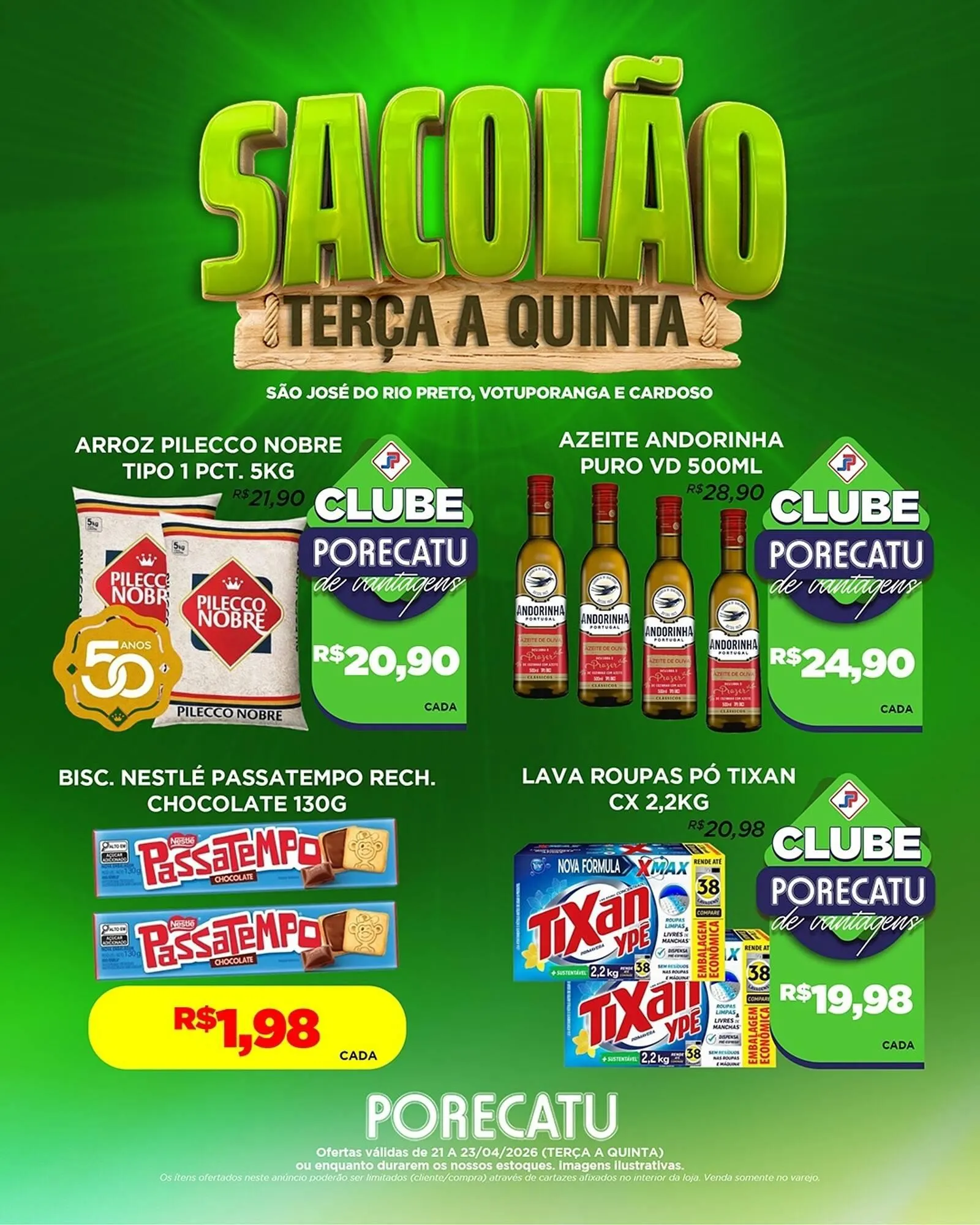 Encarte de Catálogo Supermercado Porecatu 21 de abril até 23 de abril 2026 - Pagina 2