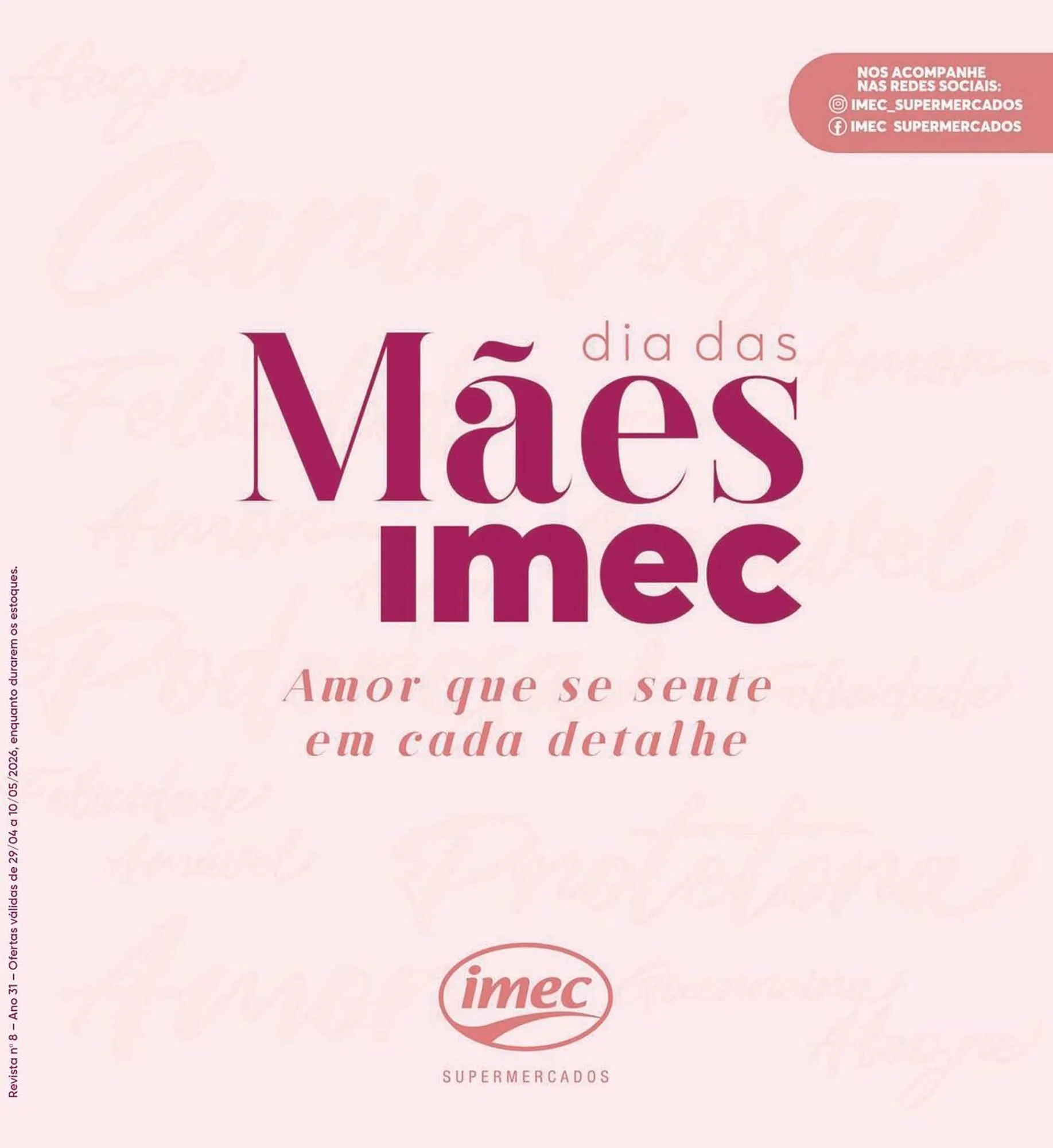 Encarte de Catálogo Imec Supermercados 29 de abril até 10 de maio 2026 - Pagina 1