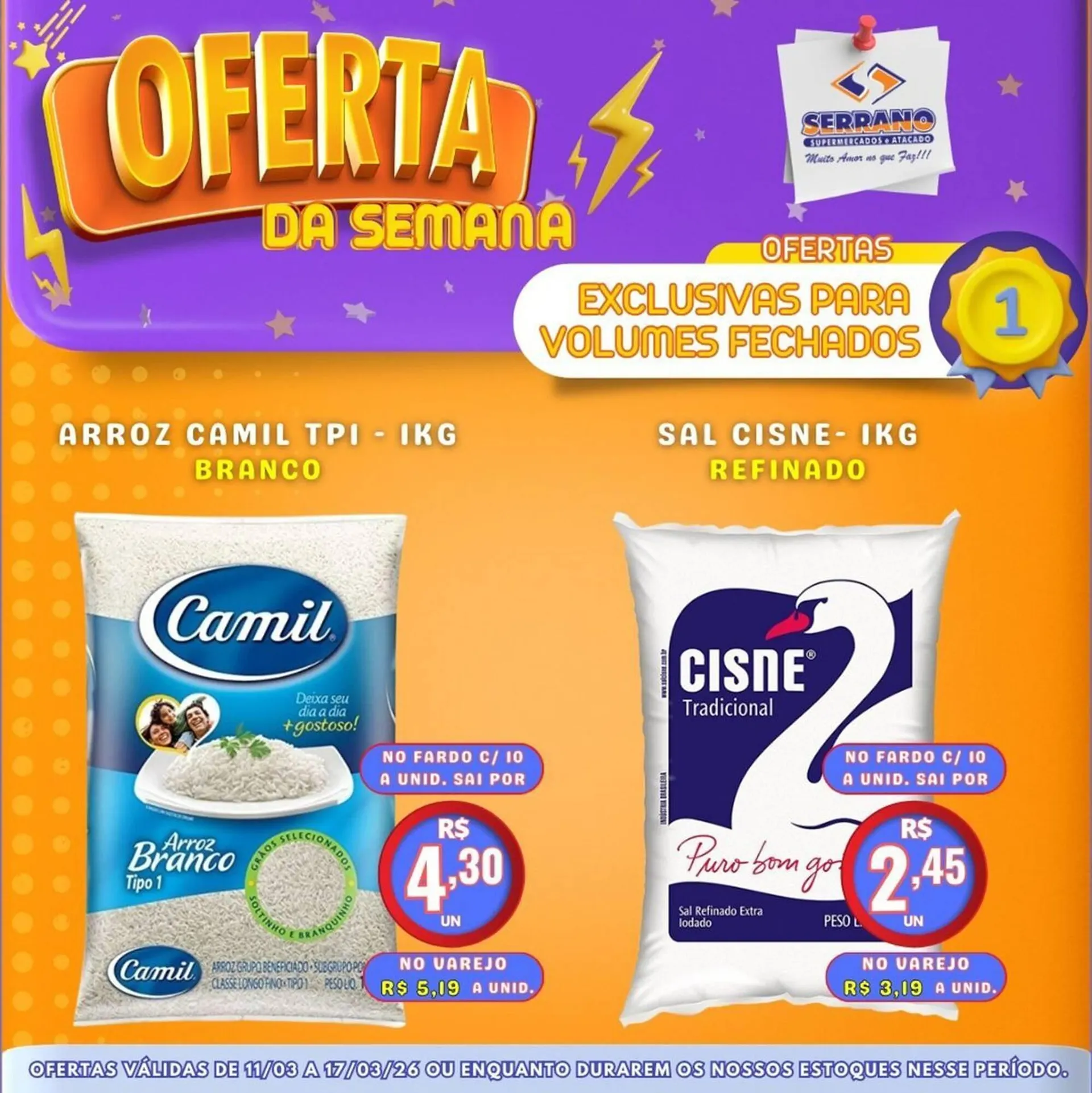 Encarte de Catálogo Serrano Supermercado 11 de março até 17 de março 2026 - Pagina 3