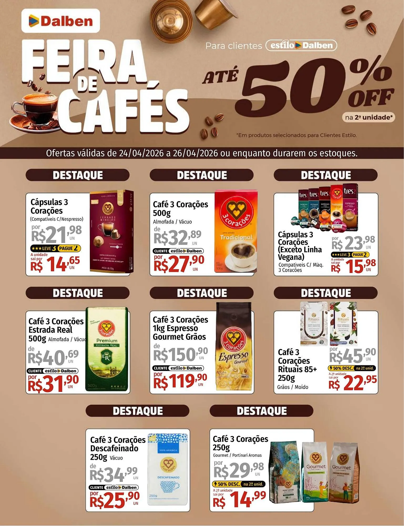 Encarte de Catálogo Supermercado Dalben 24 de abril até 26 de abril 2026 - Pagina 1