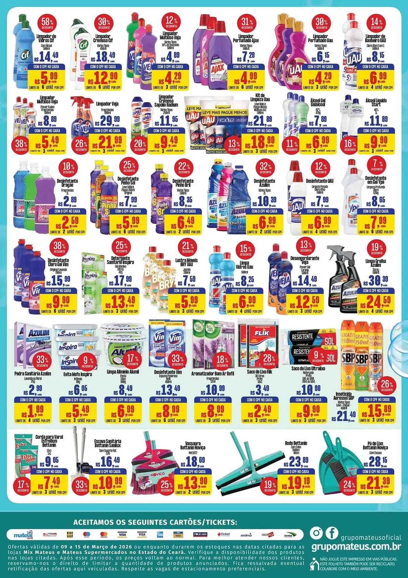 Encarte de Catálogo Supermercados Mateus 10 de março até 15 de março 2026 - Pagina 2