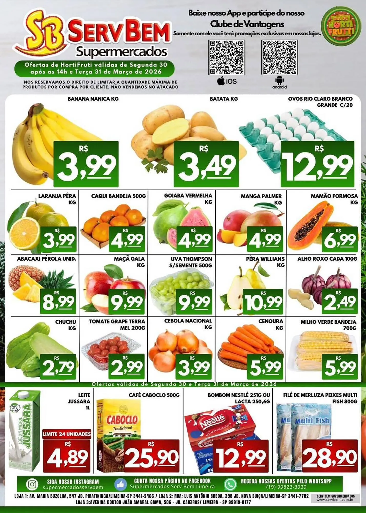 Encarte de Catálogo ServBem 30 de março até 31 de março 2026 - Pagina 1