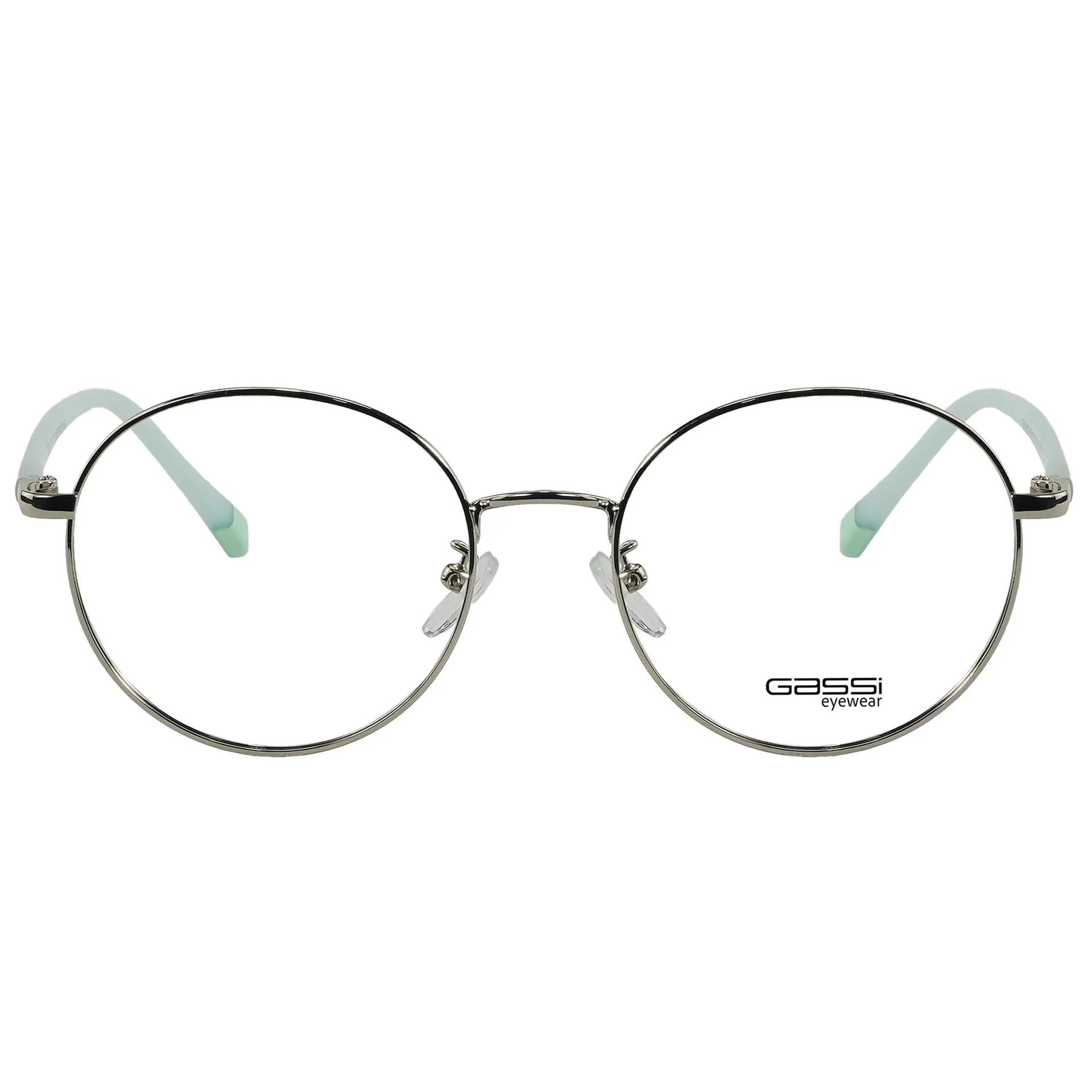 Óculos de grau Gassi Teens - Prata / Verde