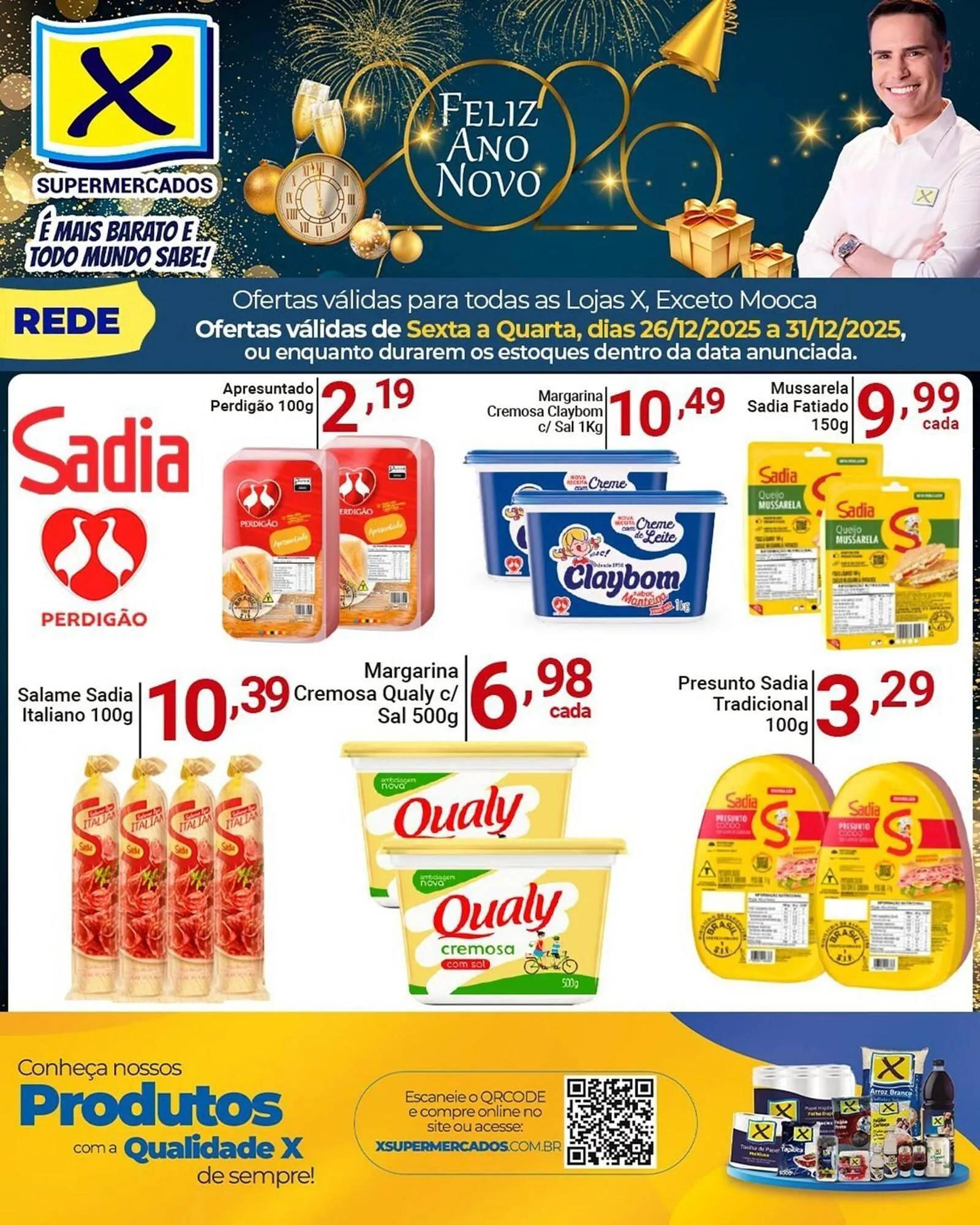 Encarte de Folheto X Supermercados 26 de dezembro até 31 de dezembro 2025 - Pagina 1