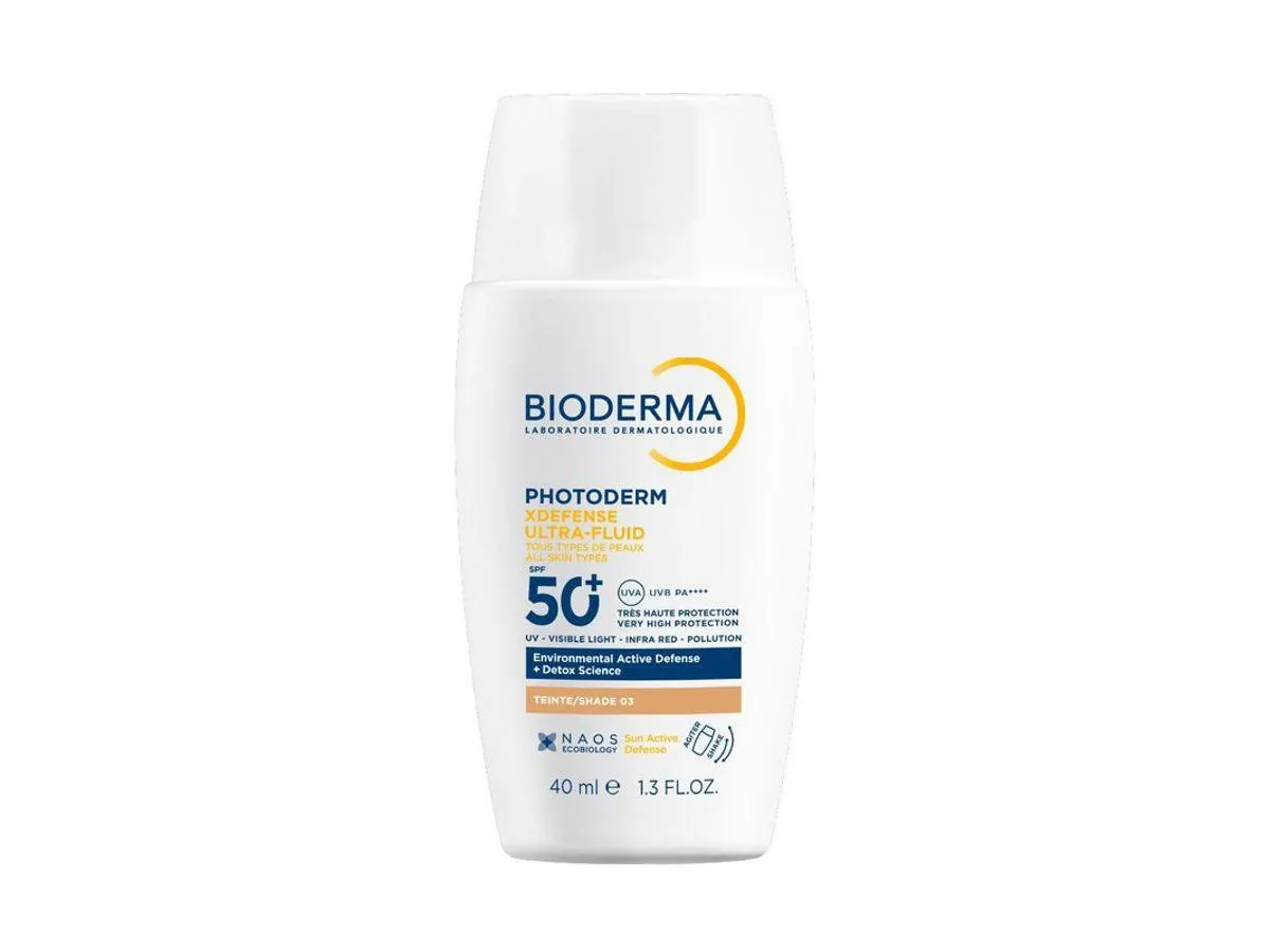 Protetor Solar Facial Bioderma Photoderm XDefense Ultra-Fluid Cor 3.0 FPS50+ 40ml