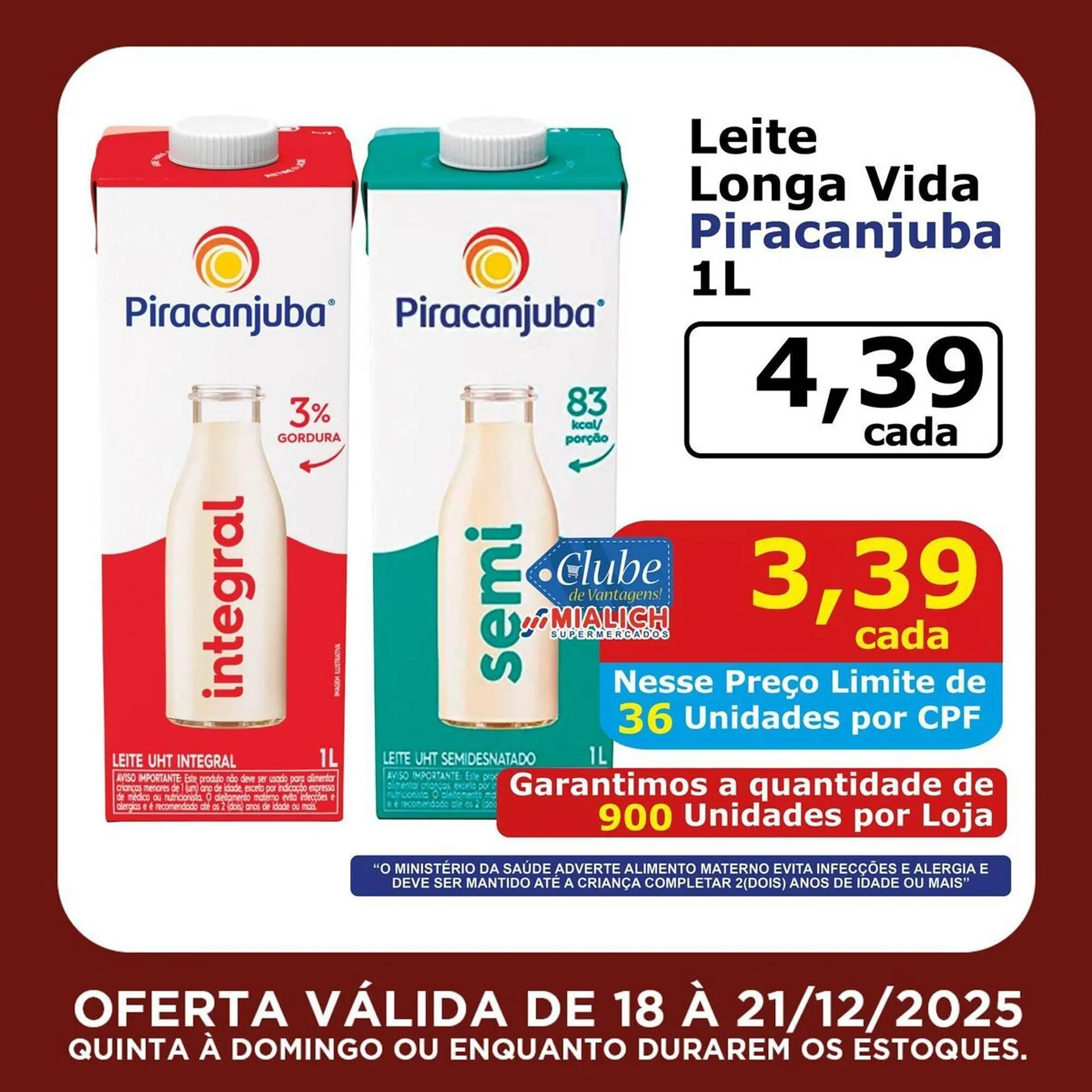 Encarte de Catálogo Mialich Supermercados 18 de dezembro até 21 de dezembro 2025 - Pagina 7