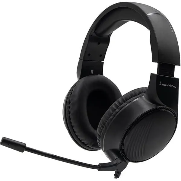 Headset Gamer com fio P3, Hastes ajustáveis, Microfone flexível, D10, Loop Way - CX 1 UN