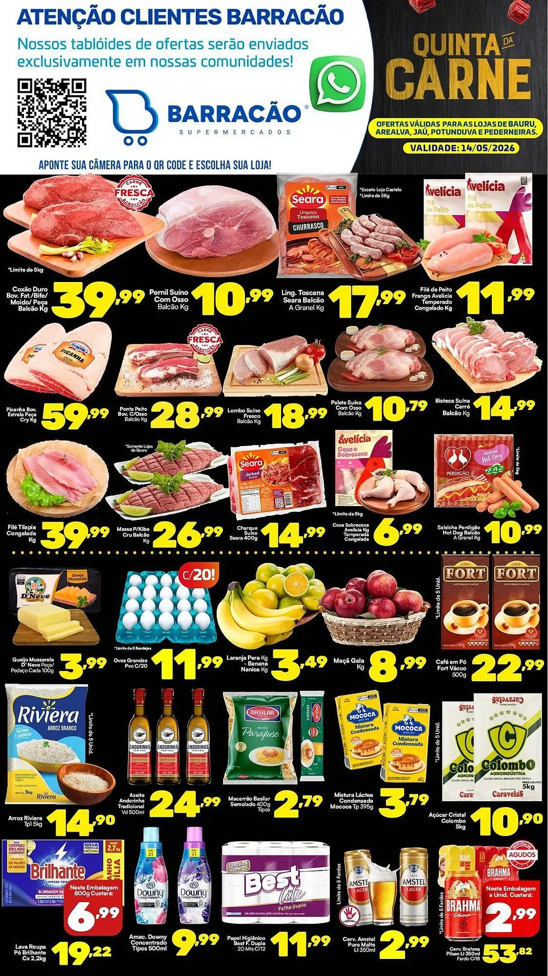 Encarte de Catálogo Barracão Supermercado 14 de maio até 14 de maio 2026 - Pagina 1