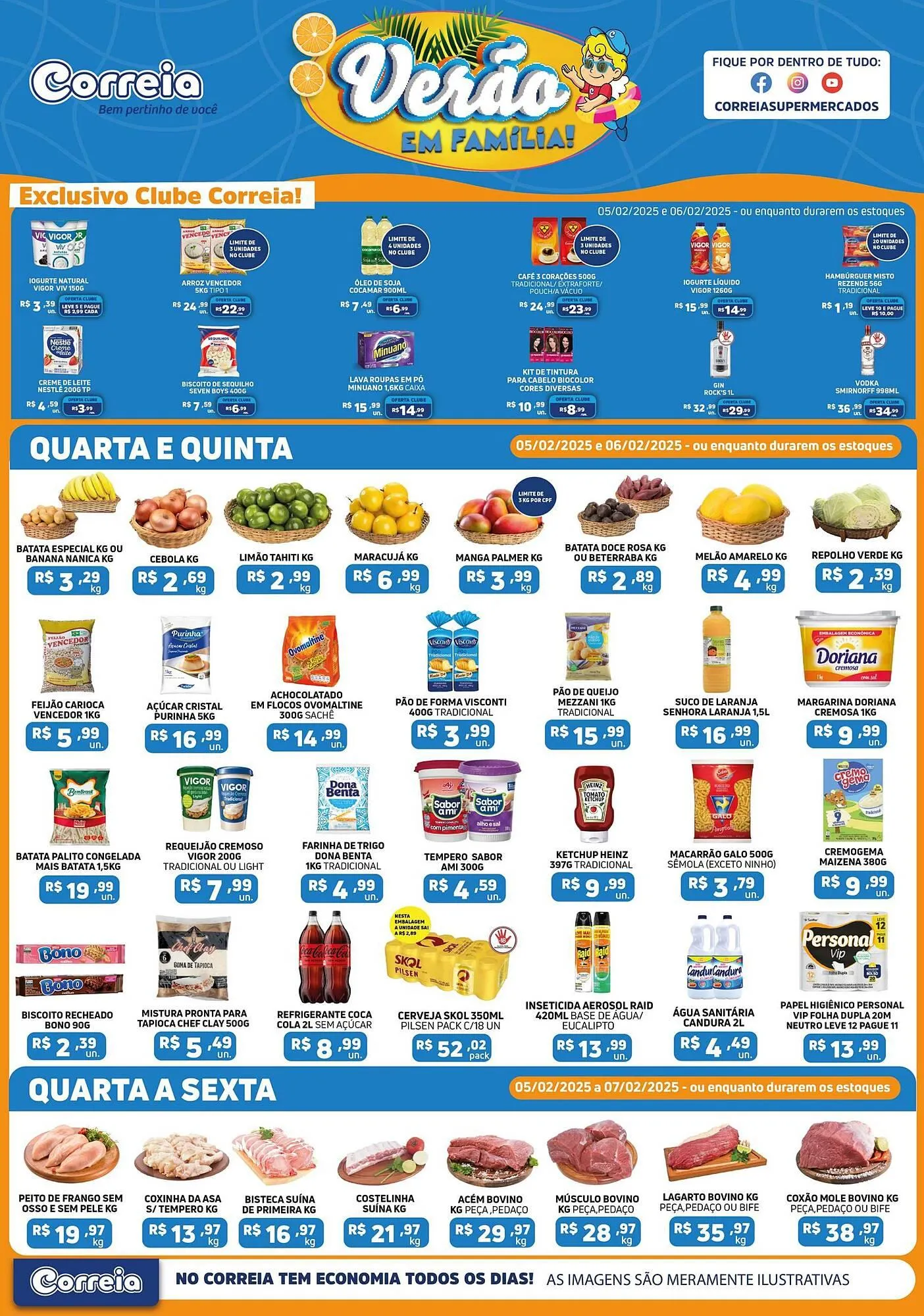 Encarte de Catálogo Supermercados Correia 5 de fevereiro até 11 de fevereiro 2025 - Pagina 1