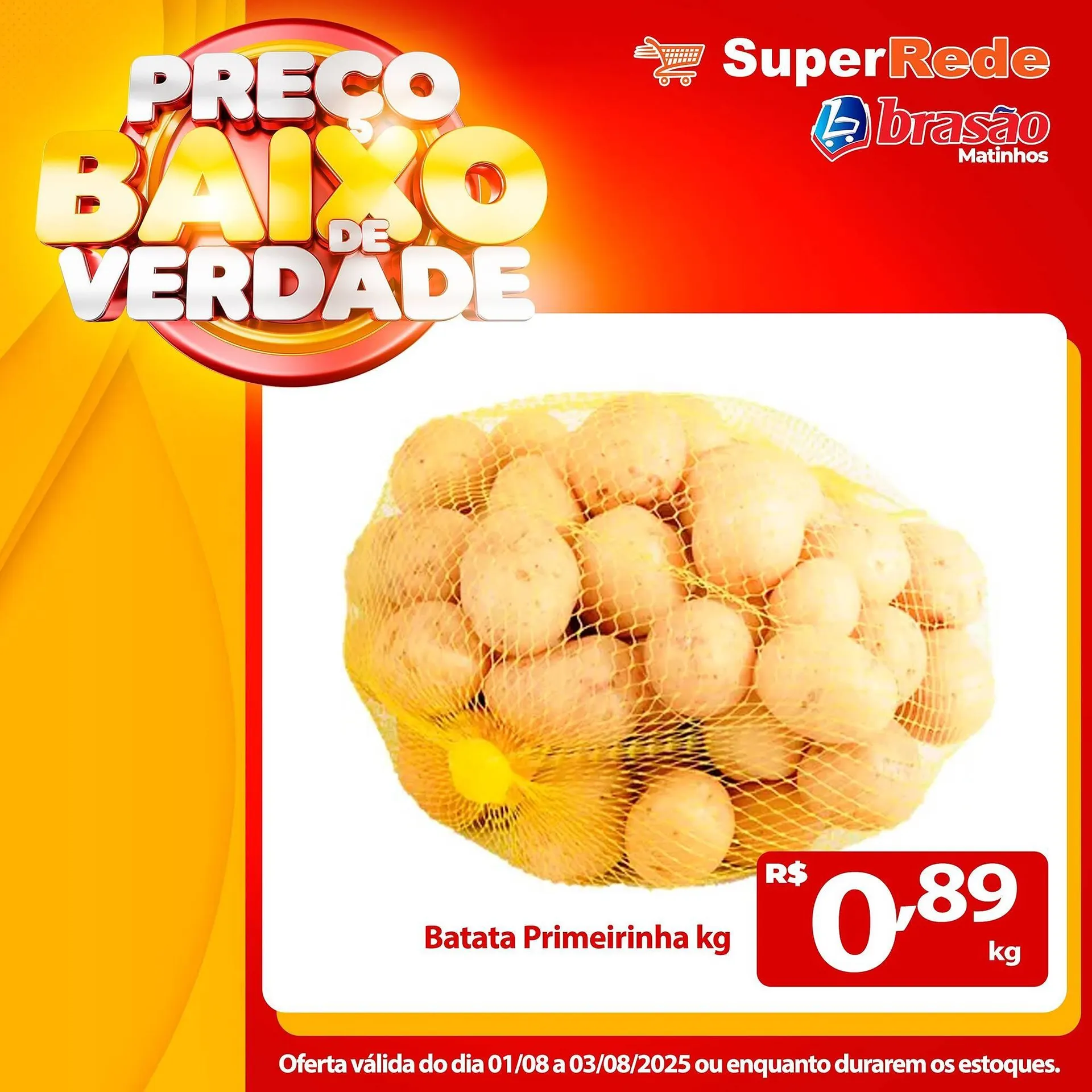 Encarte de Catálogo Super Rede Atacadista 1 de agosto até 8 de agosto 2025 - Pagina 1