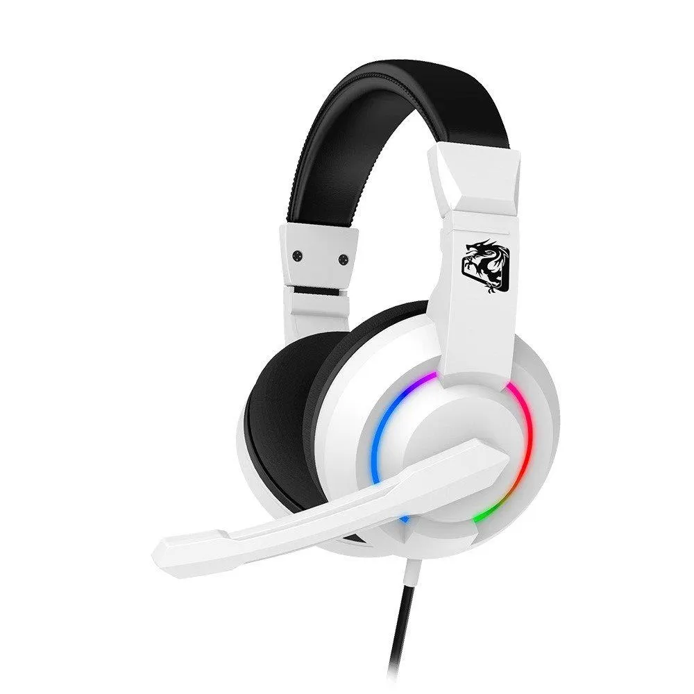 Headset Gamer ELG Alcor Multi Plataforma Branco Led Rainbow HGAL